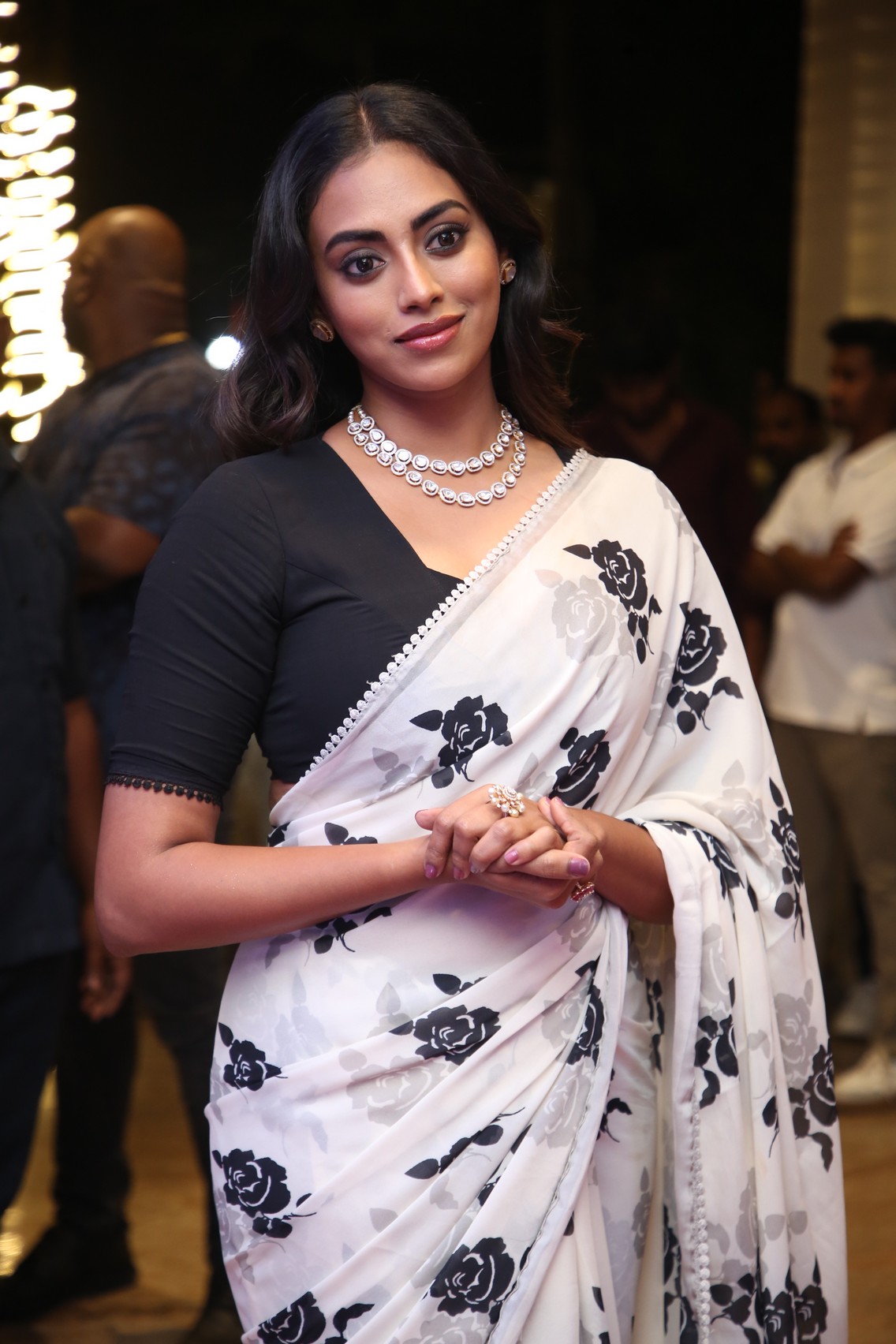 Kamakshi Bhaskarla showcasing timeless grace in monochrome style