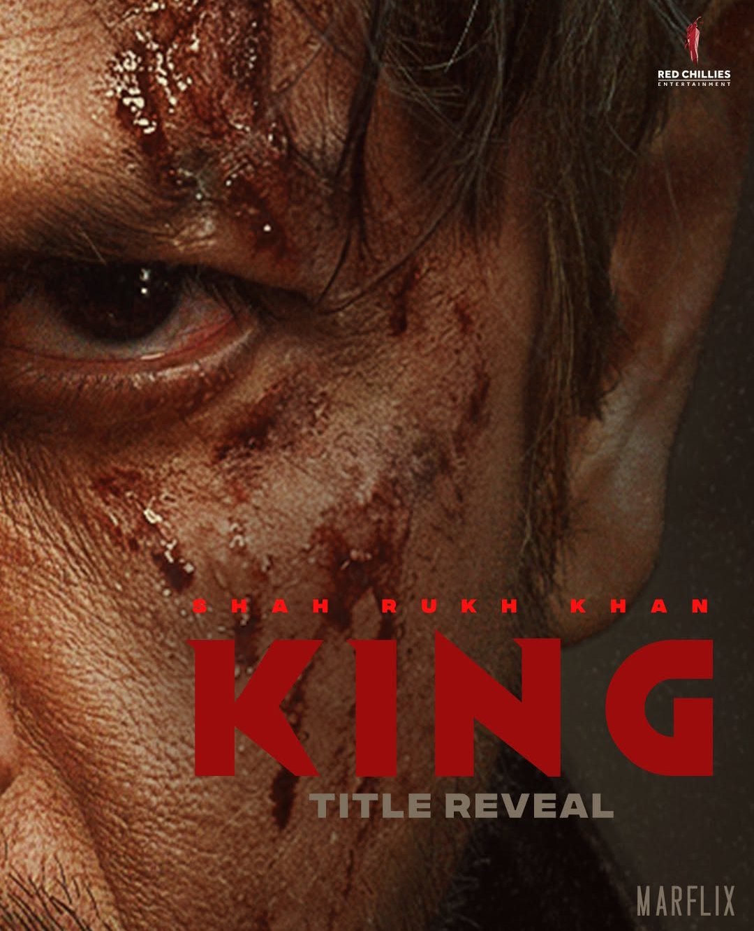 King movie teaser poster featuring Shah Rukh Khan