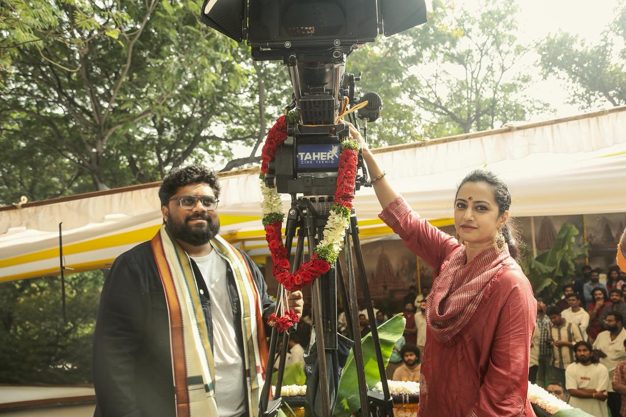 Camera decorated for NBK 111 pooja ceremony