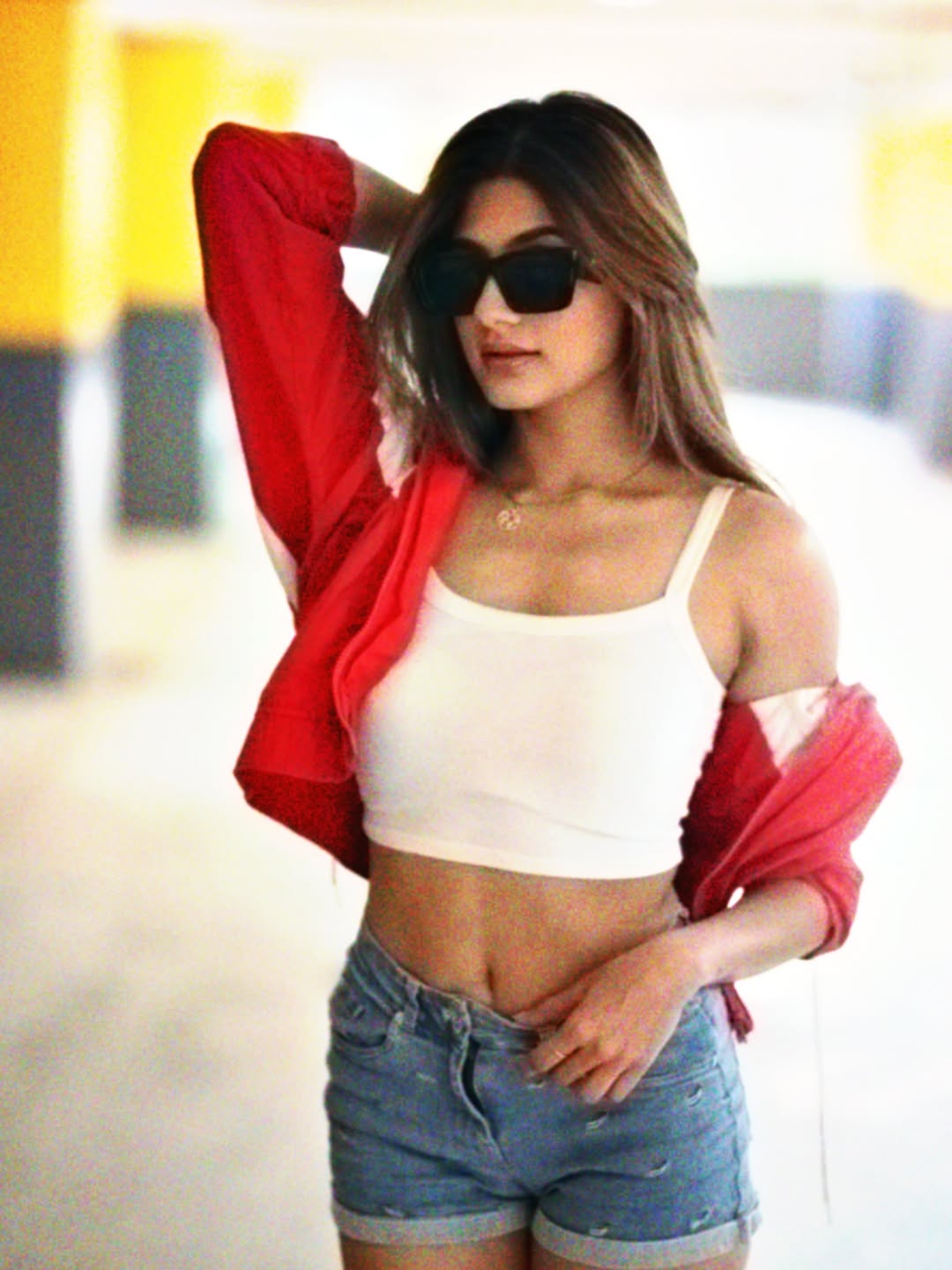 Nidhhi Ravi Tapadiaa posing boldly with sharp stylish vibes