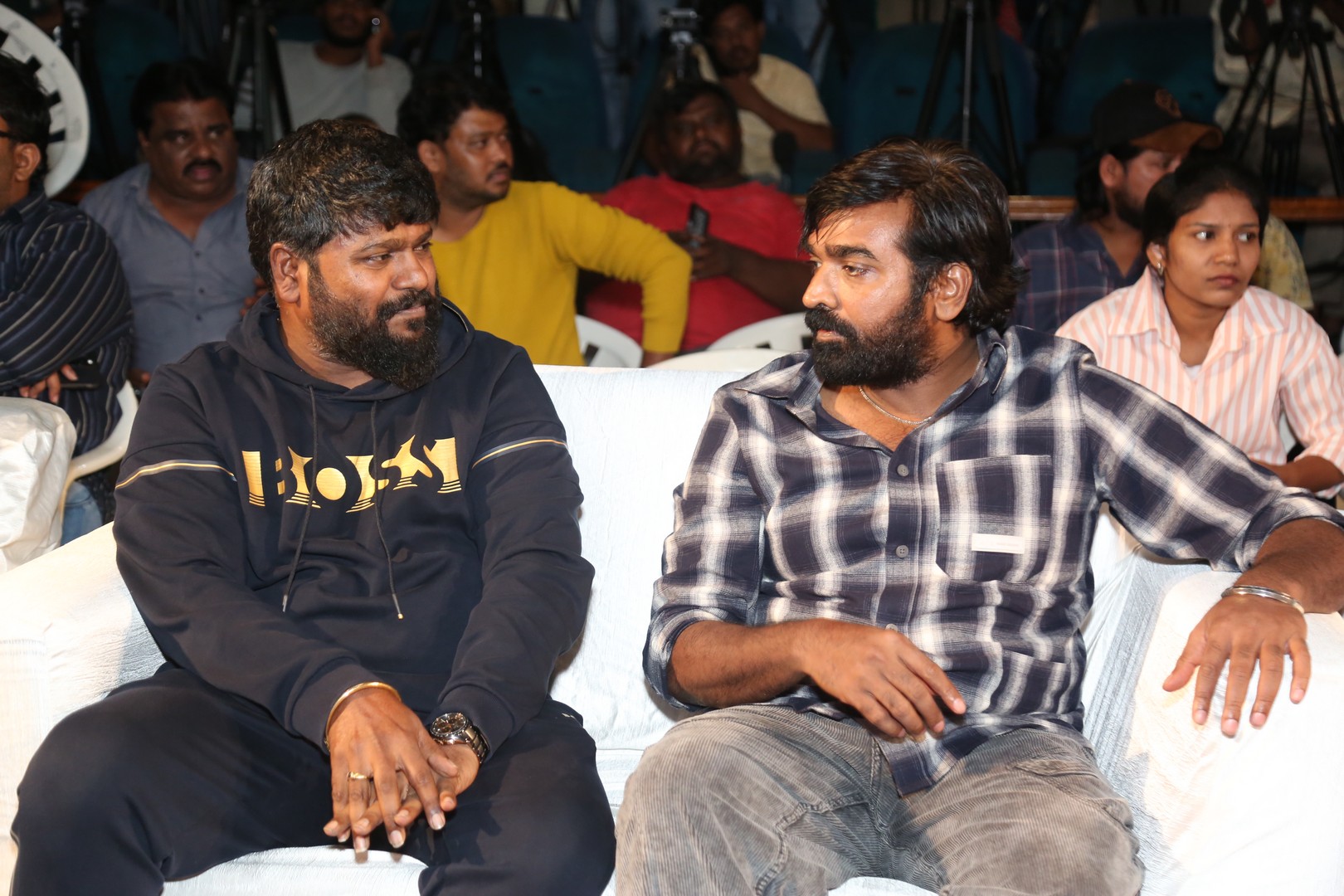 Anal Arasu and Vijay Sethupathi in discussion