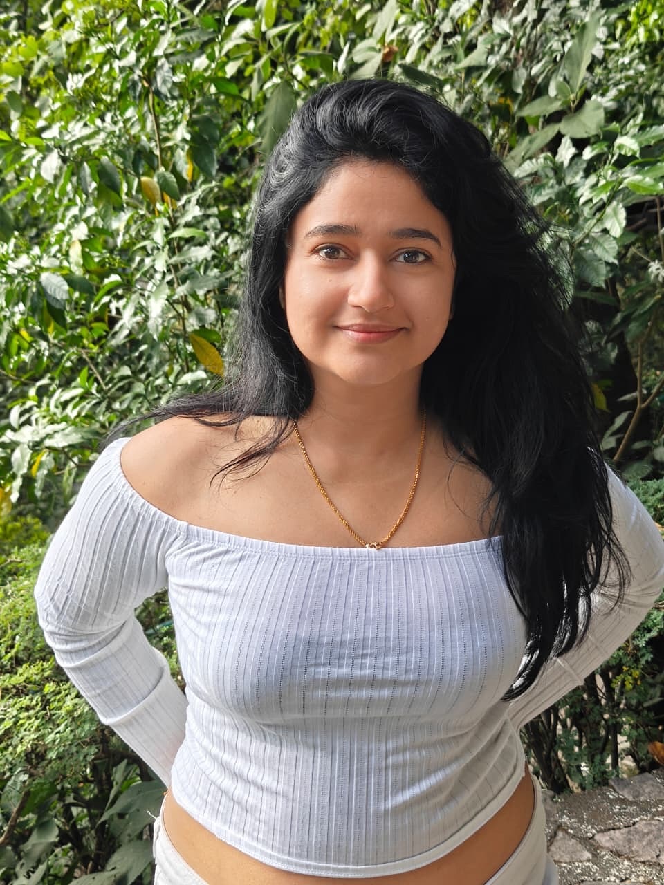 Poonam Bajwa glows in white off-shoulder casual look