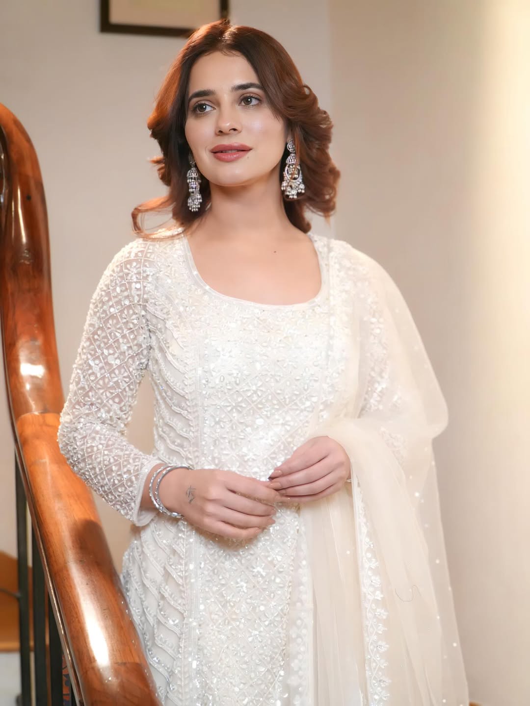 Priyanka Rewri shines in white ensemble with sophistication