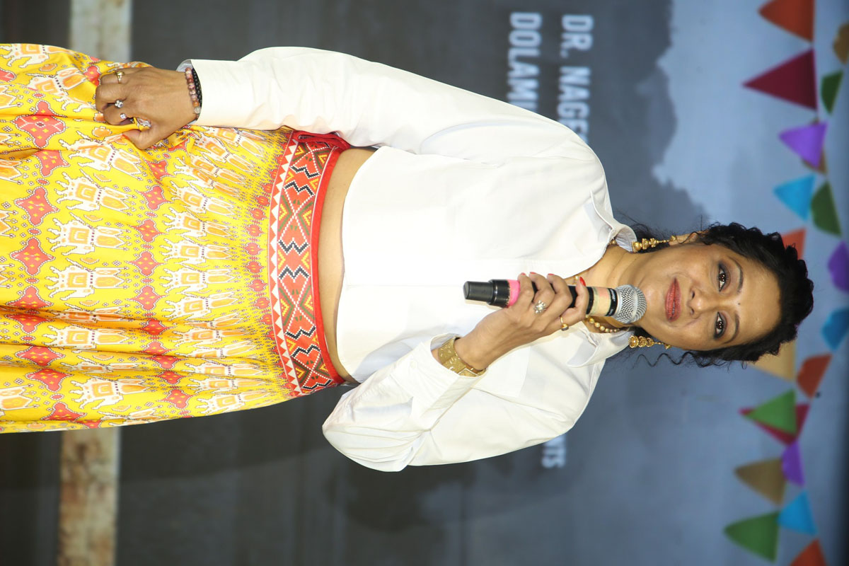 Anitha Chowdary giving speech