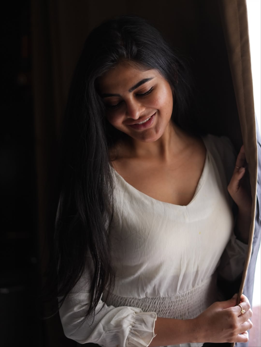 Rheena Krishna stunning in simple white with elegance