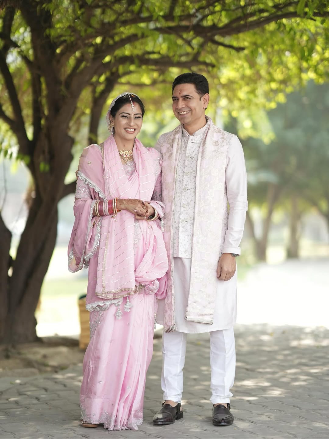 Twinning in Pink: A Wedding Look to Remember