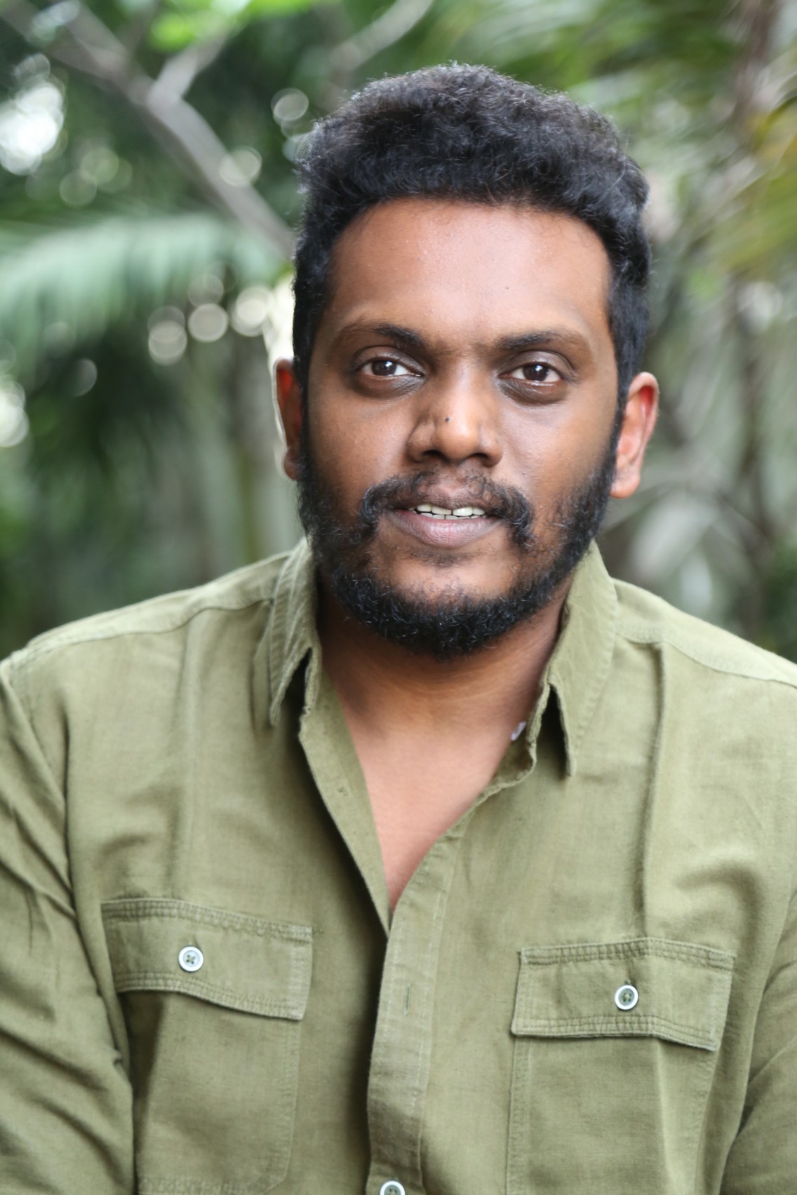 Sandeep Raj stylish in khaki with natural tones