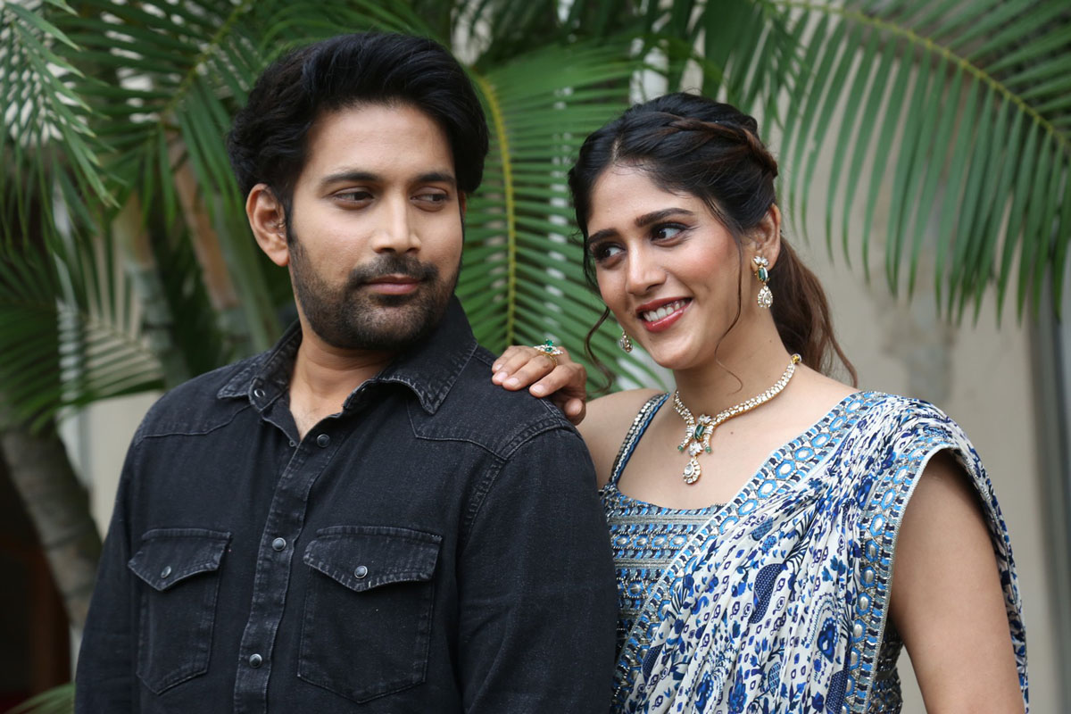 Vikranth and Chandini Chowdary share candid eye contact pose