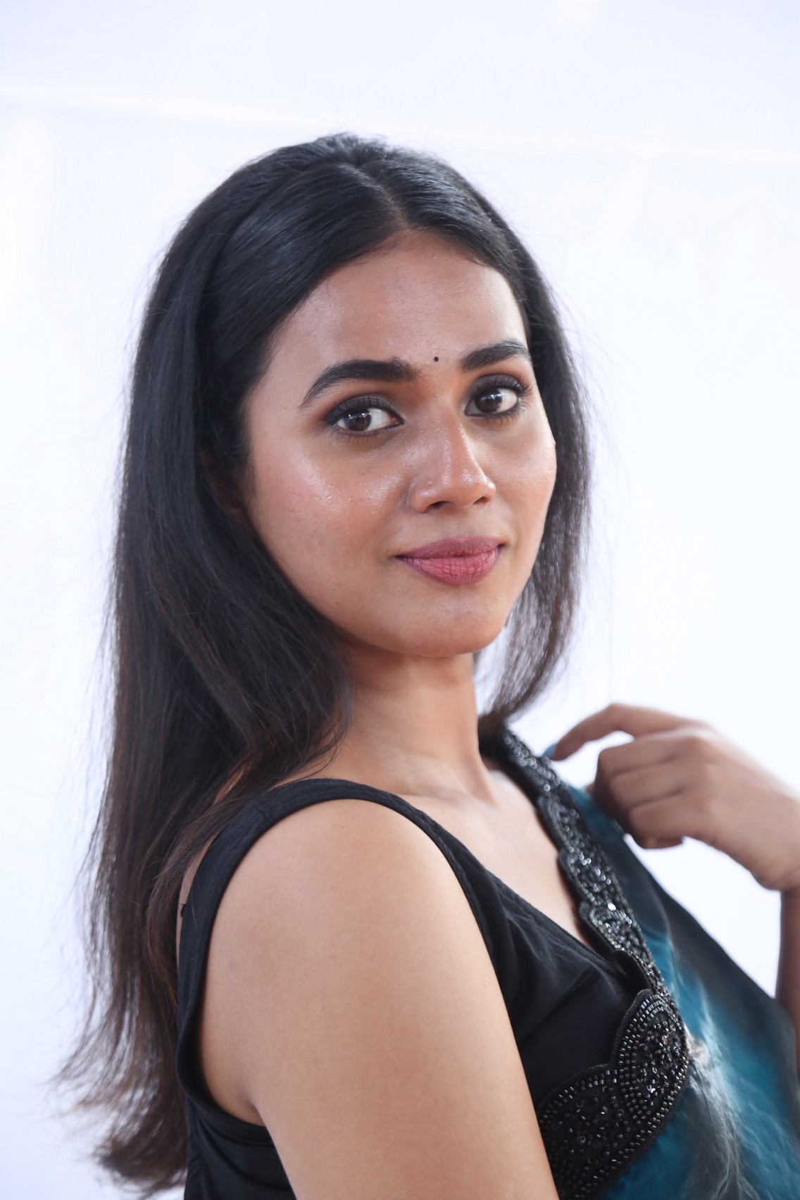 Shreya Rukmini elegant look with playful charm