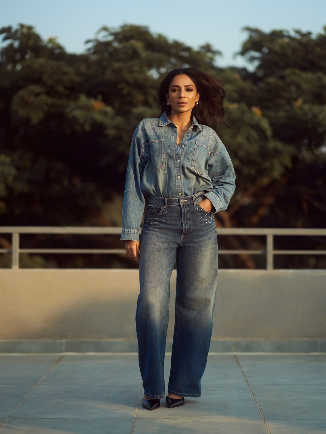 Sobhita Dhulipala turning casual denim into a bold statement