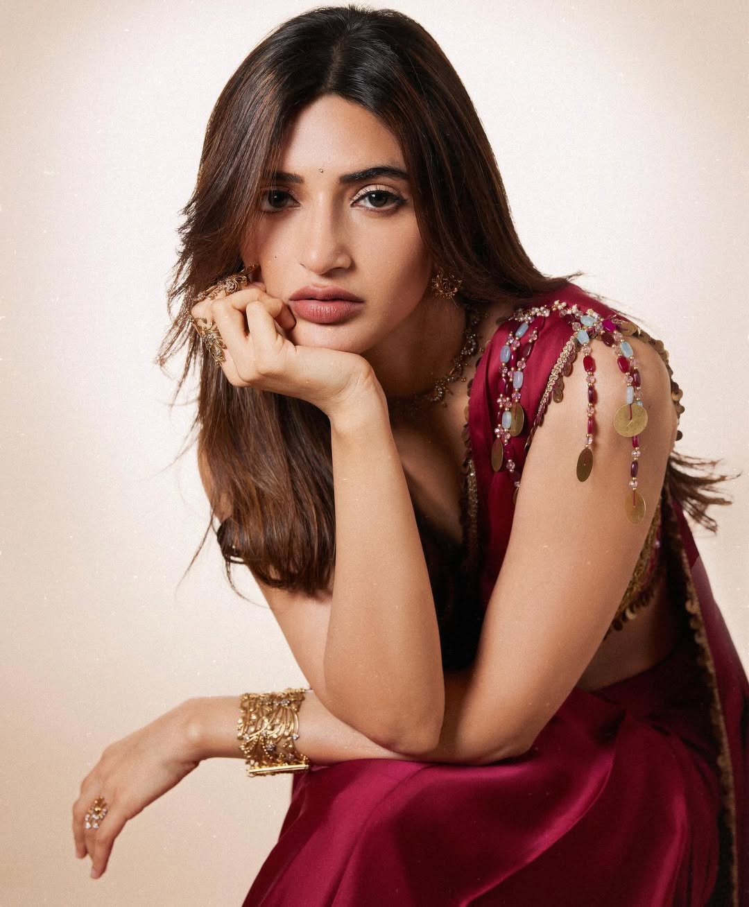 Sreeleela stunning in saree with fierce confident charm