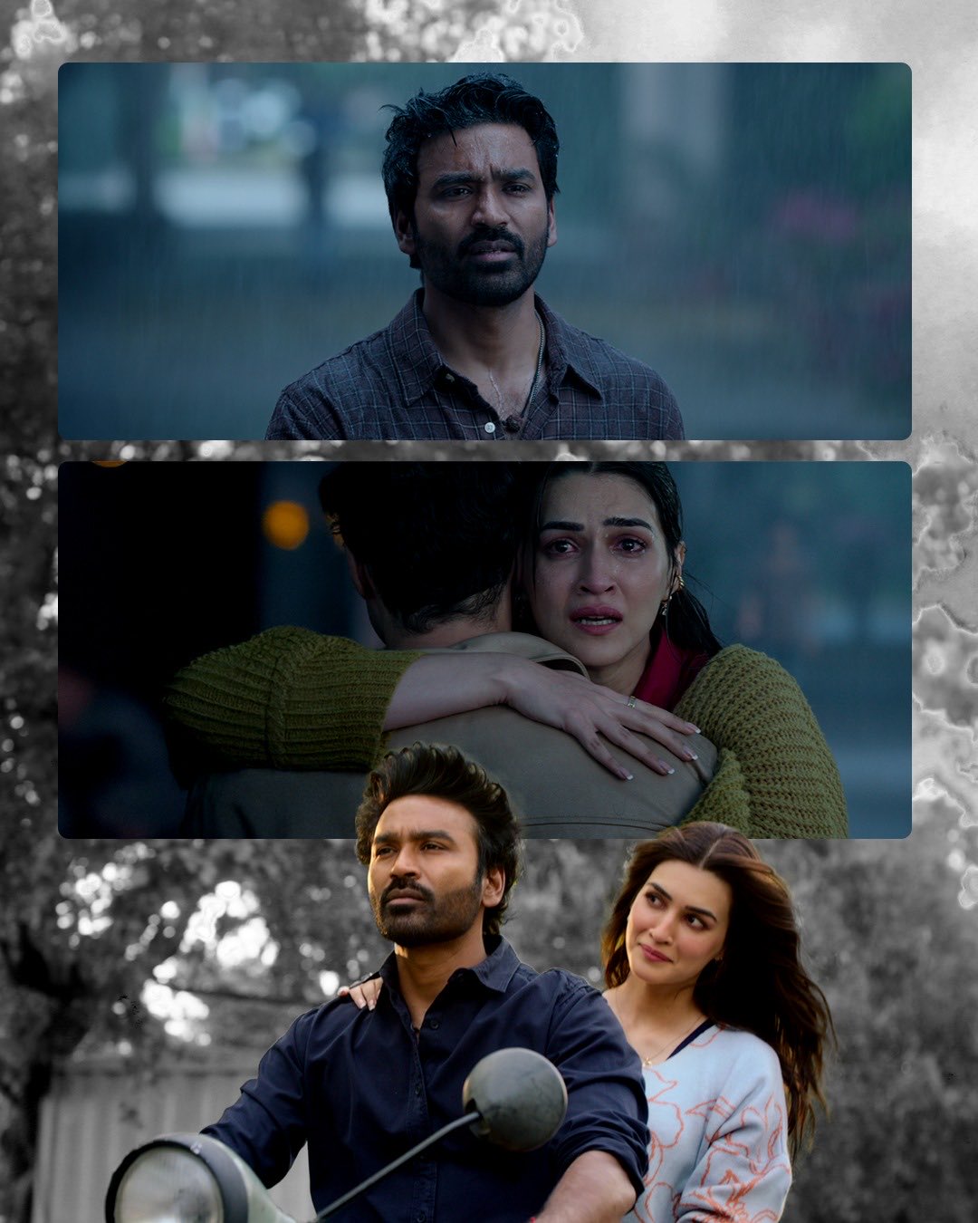 Tere Ishk Mein collage showing emotional moment