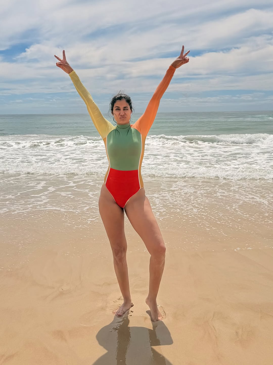 Shreya Dhan surfing photos