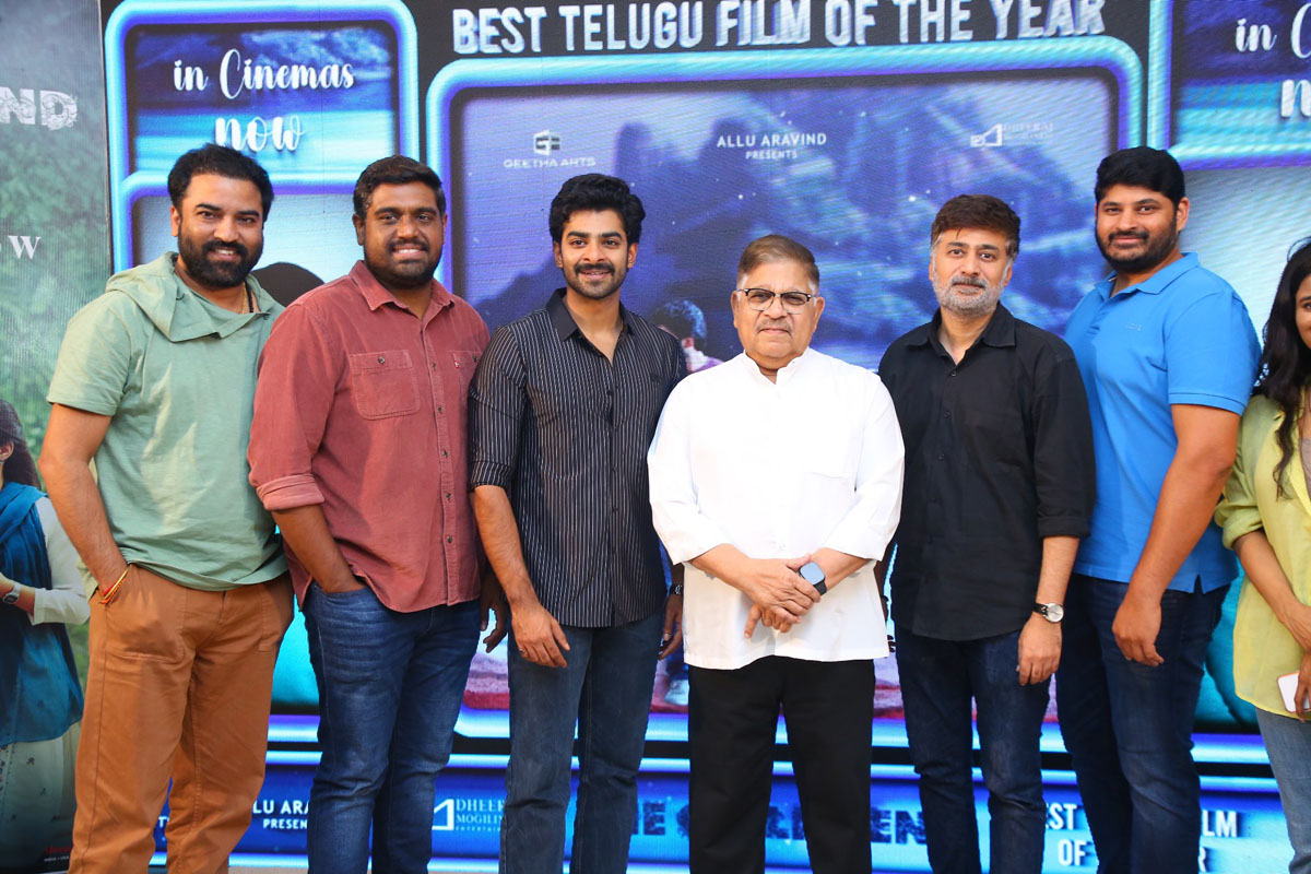 Dheekshith Shetty with The Girl Friend movie team