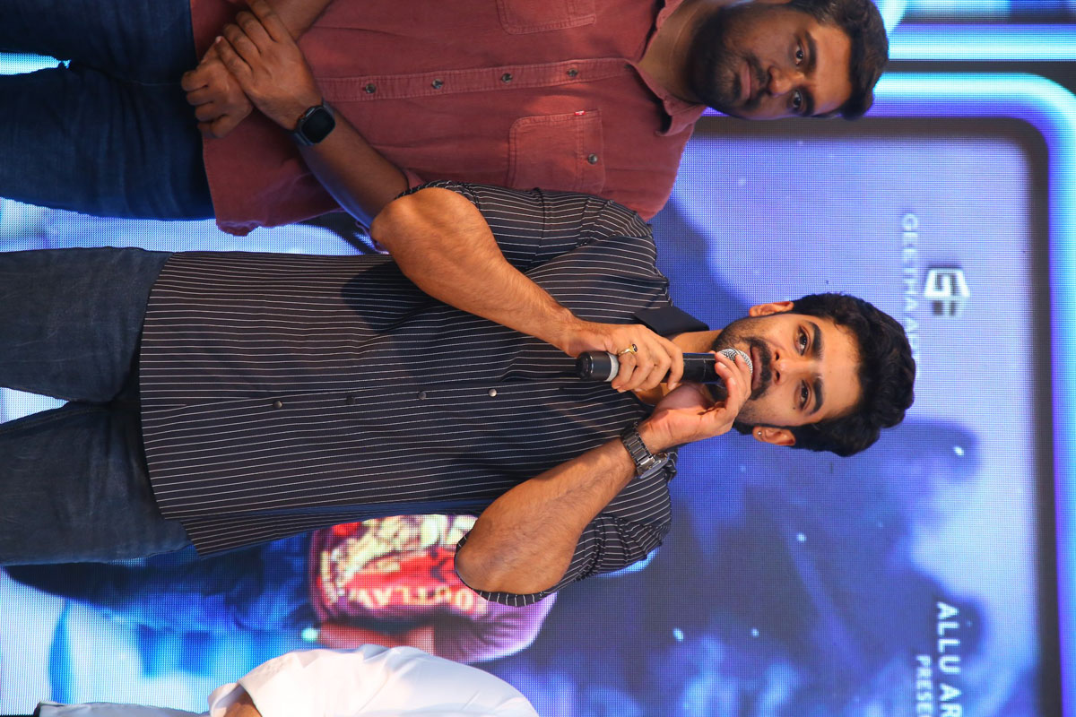 Dheekshith Shetty speaking at success meet