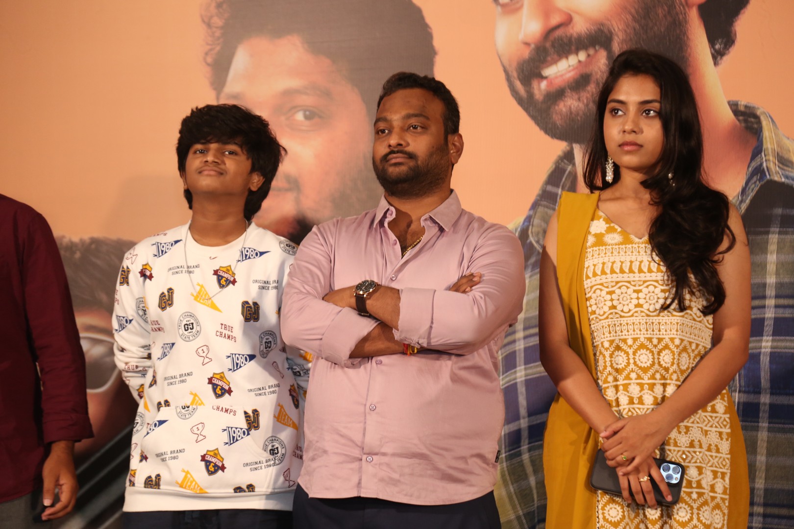 Rohan Sandeep Agaram and Teena Sravya at event