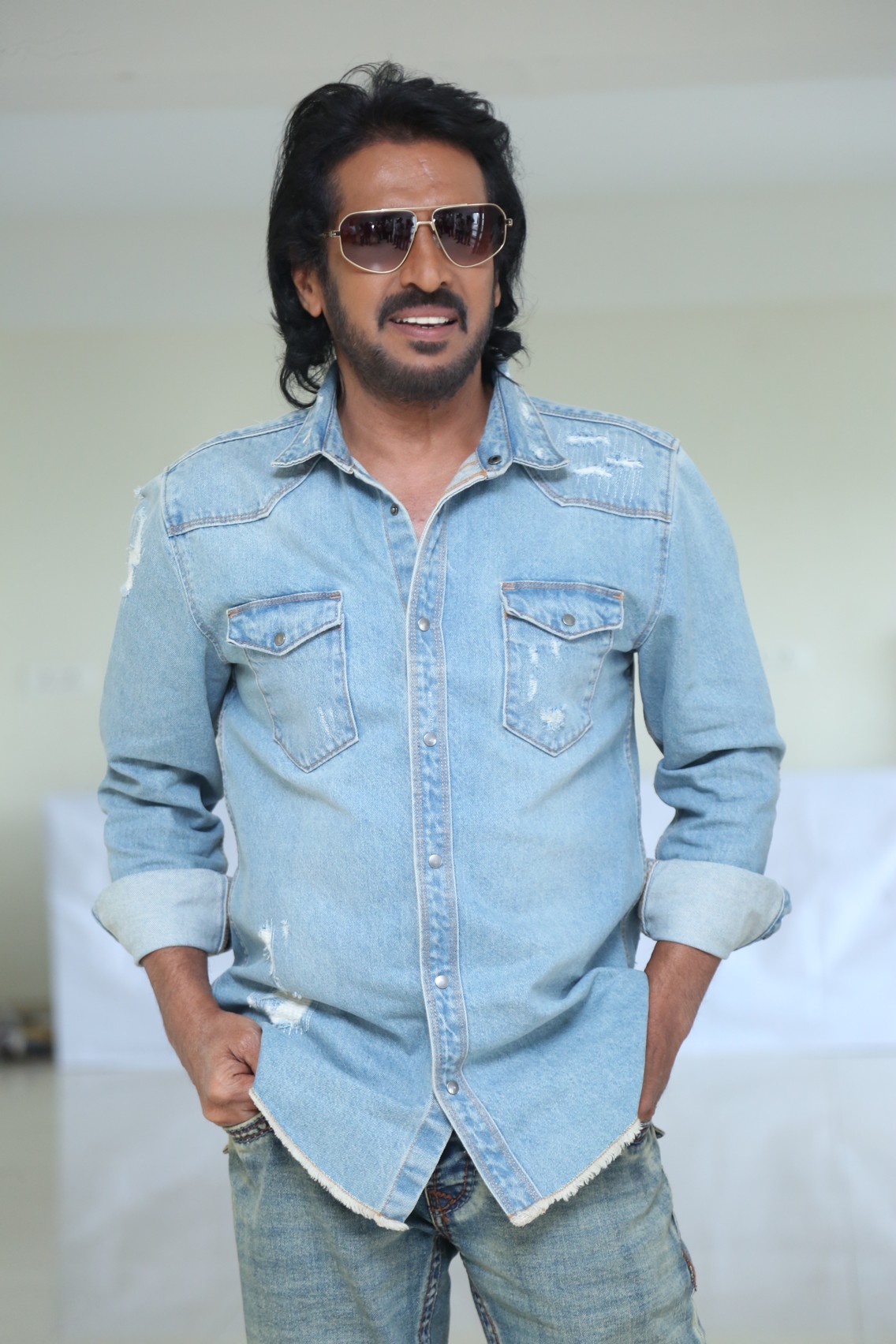 Upendra flaunting effortless denim style with attitude