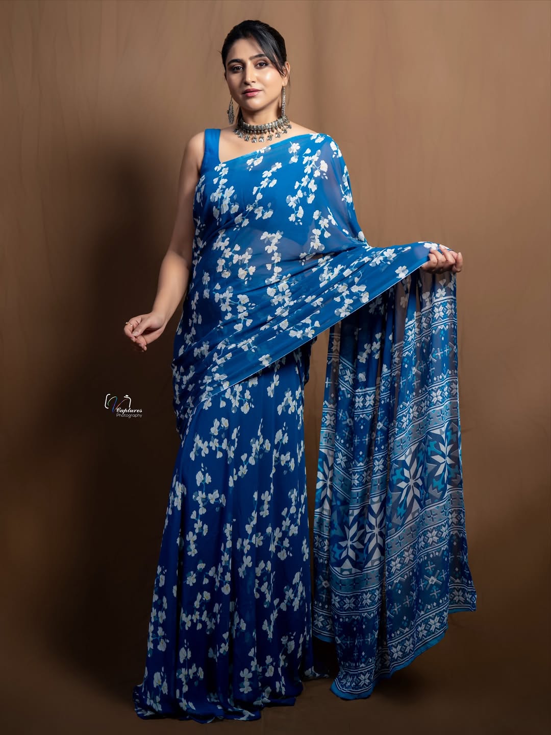 Varshini Sounderajan radiating confident charm in blue