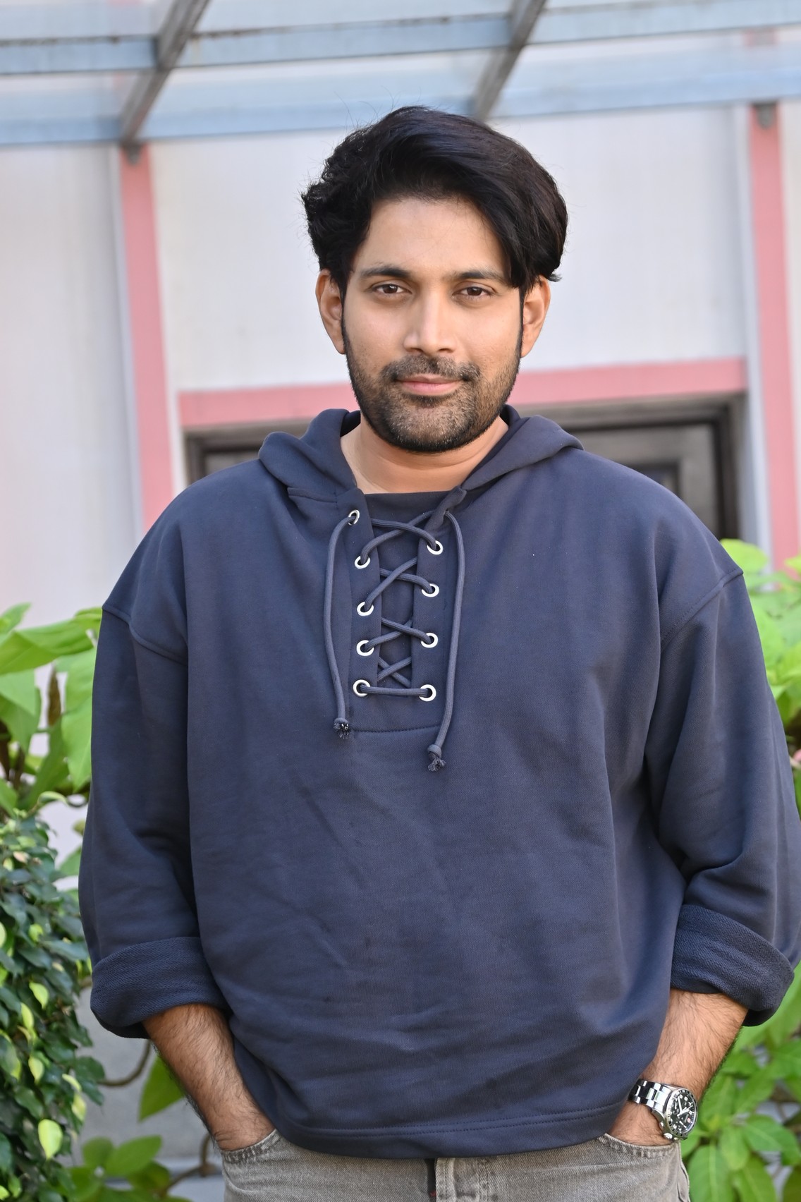 Vikranth Reddy exuding relaxed charm in casual hoodie