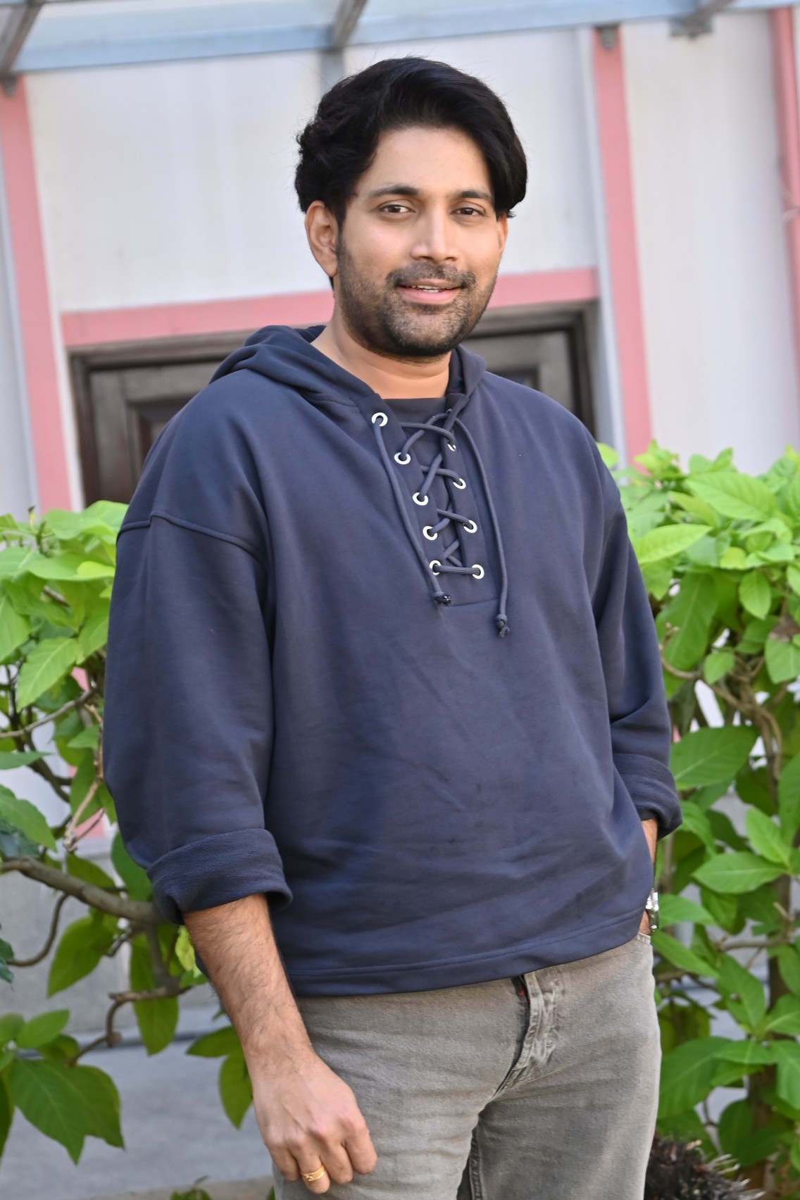 Vikranth Reddy looking cool and confident on garden stroll