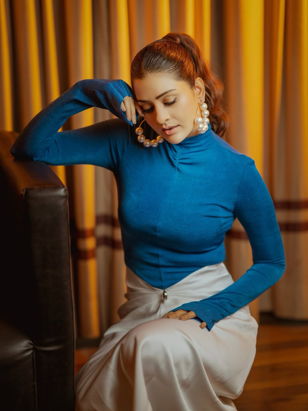Payal Rajput dazzles in elegant blue ensemble