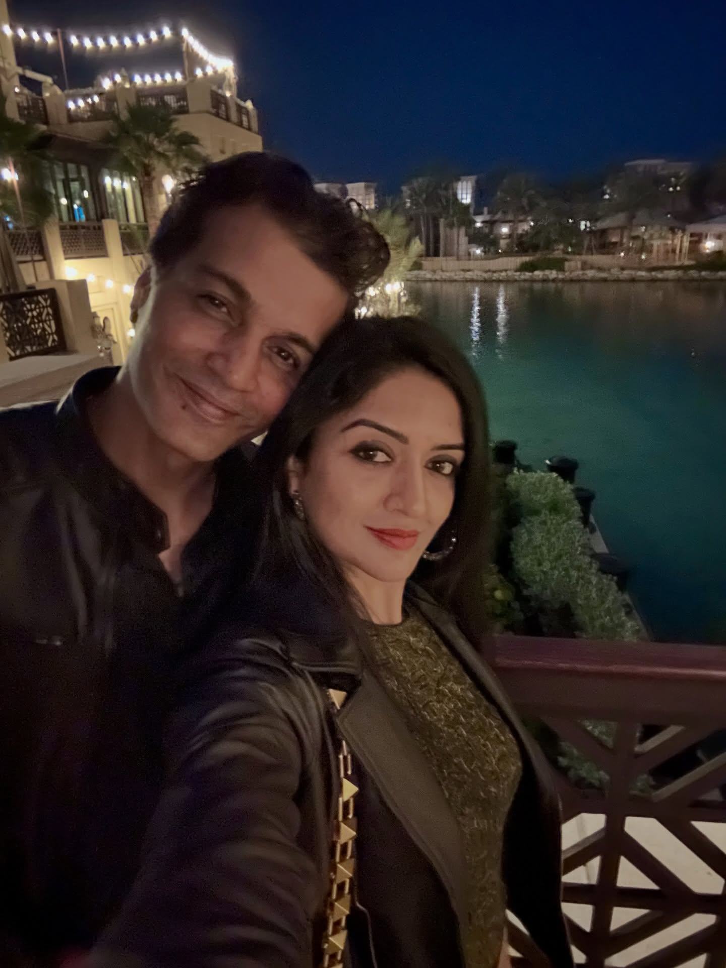 Actor Vinay and Vimala Raman Enjoy Romantic Dubai Vacation