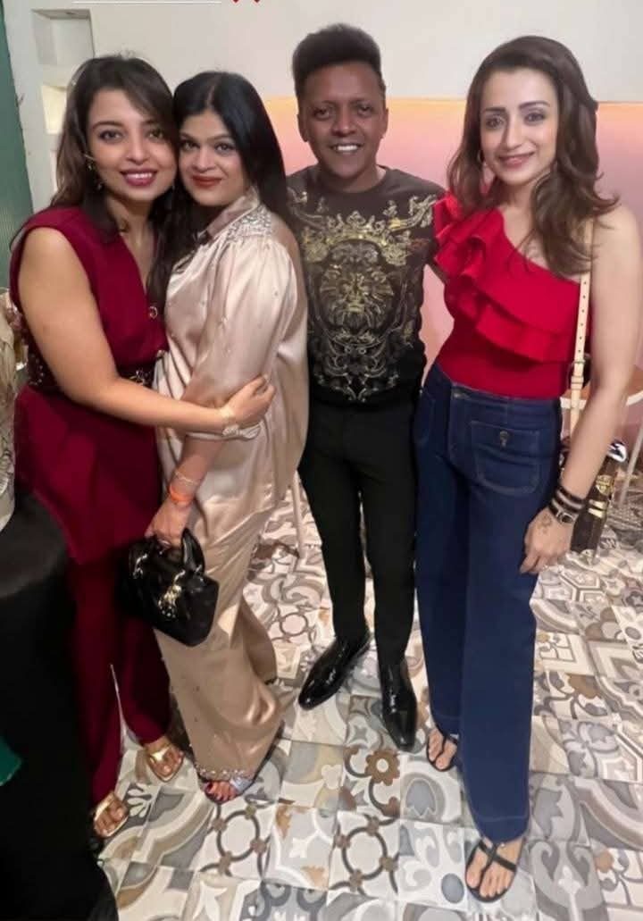 Actress Trisha Enjoys Christmas Celebration with Close Friends and Designer Sydney