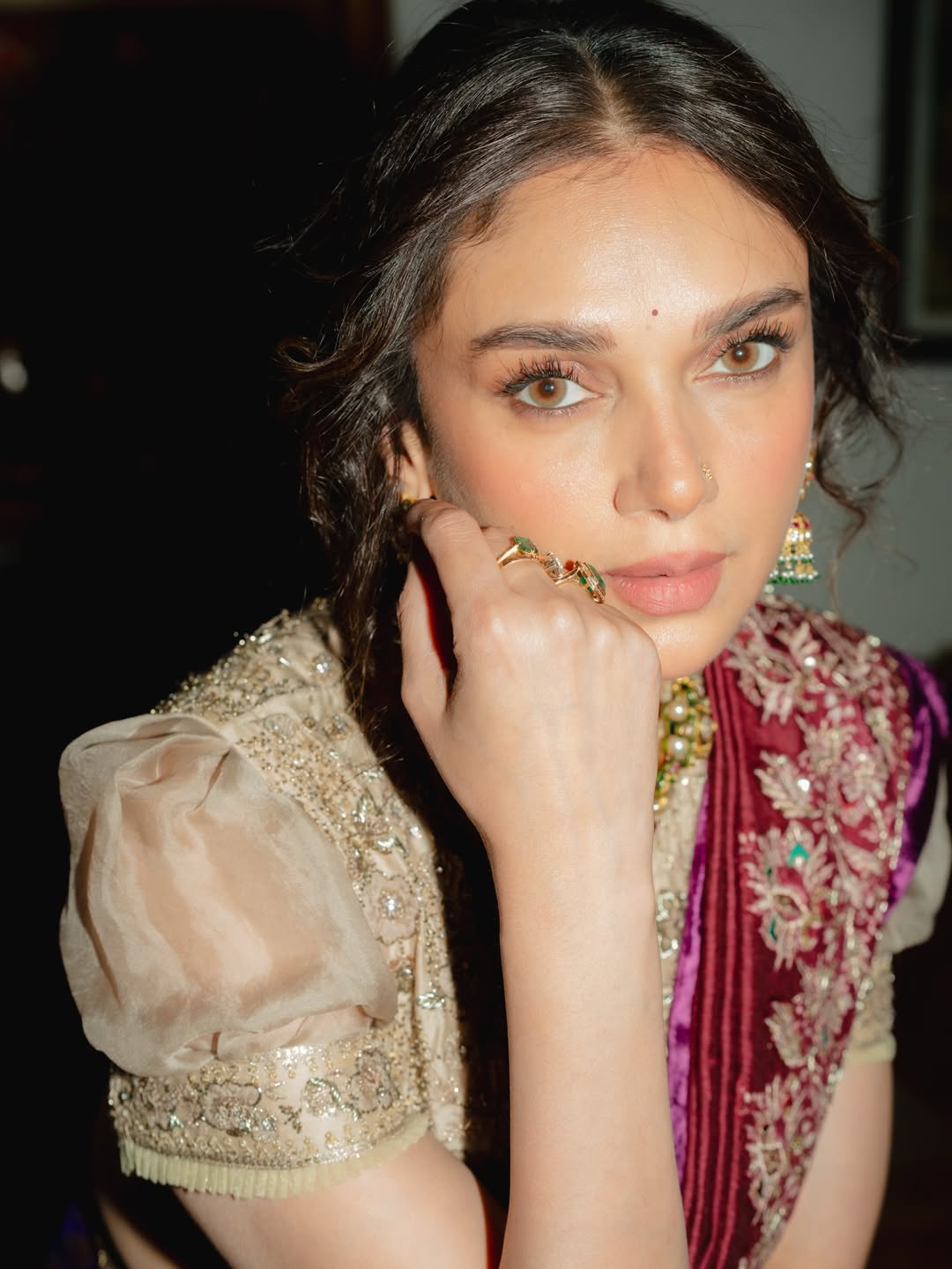 Aditi Rao Hydari glowing in elegant traditional festive look