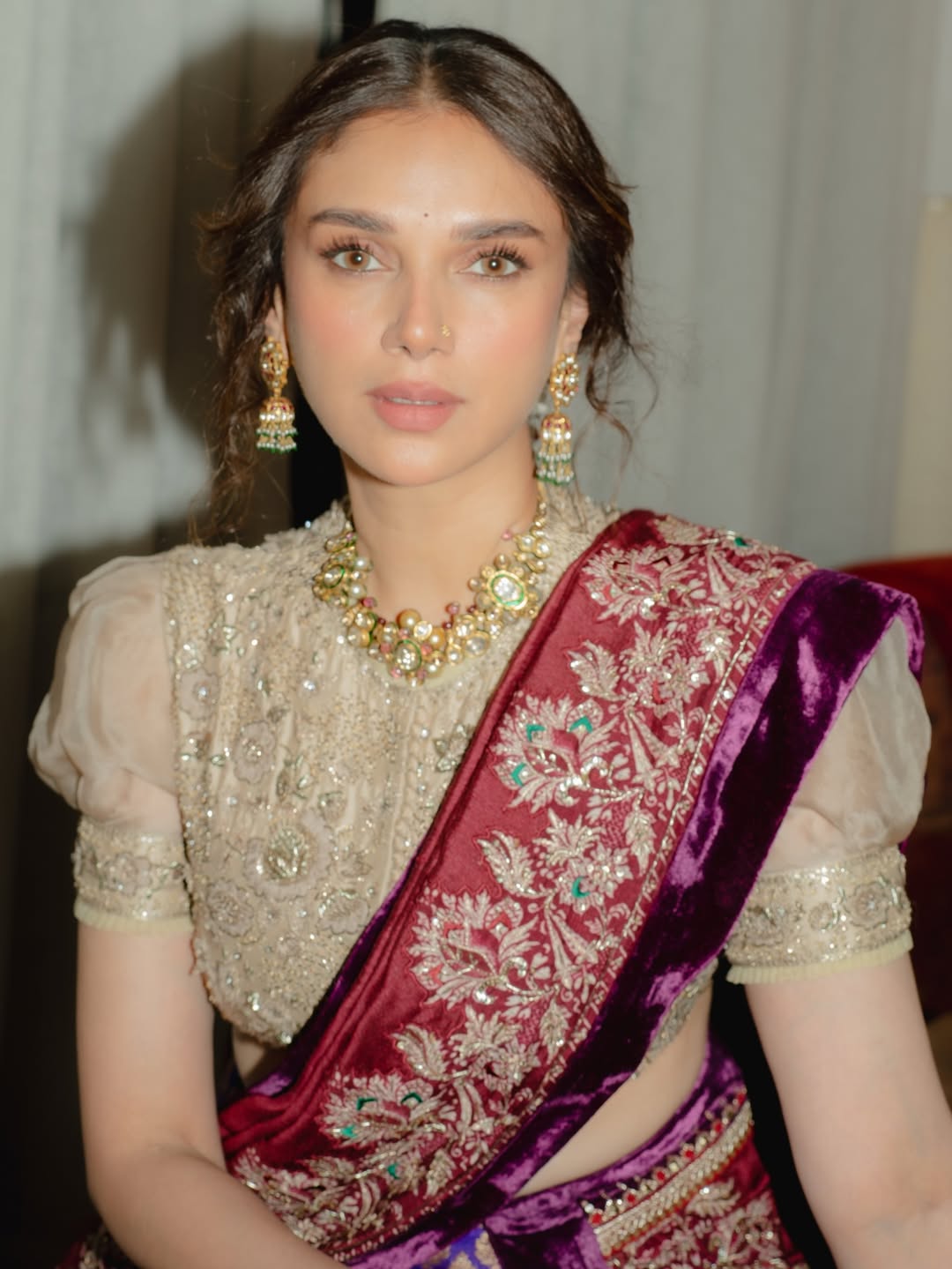 Aditi Rao Hydari redefining elegance with royal saree style