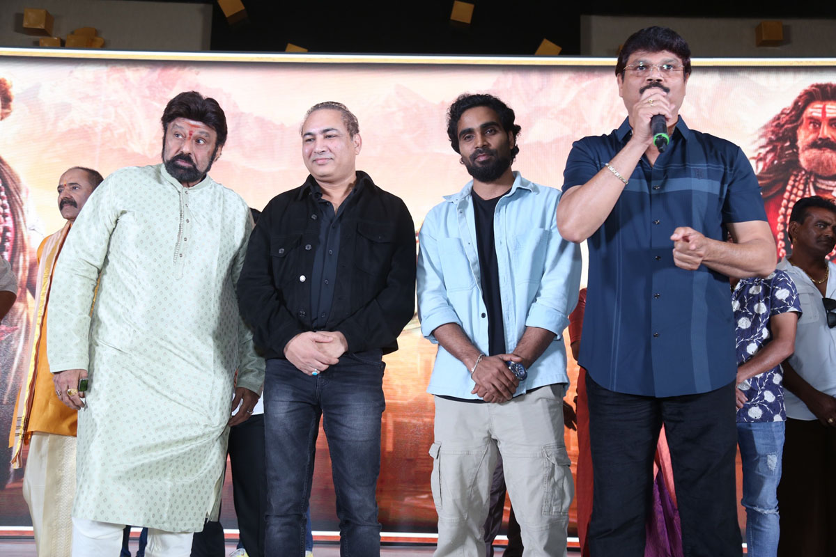 Director Boyapati Srinu giving speech