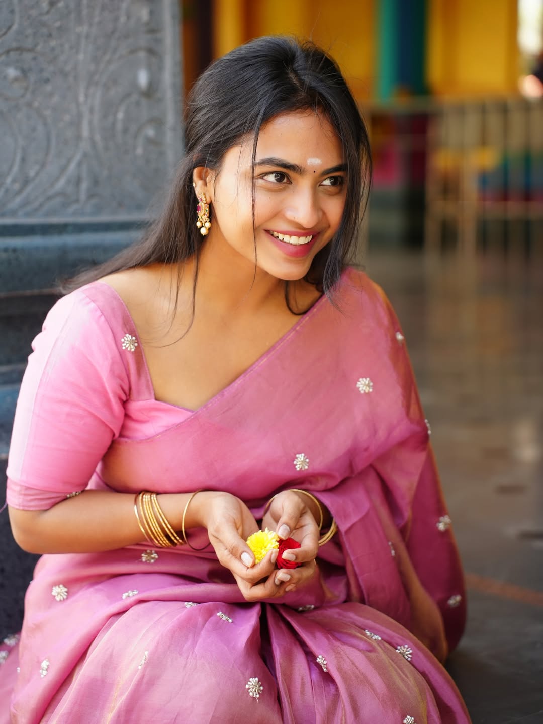 Alekhya Harika blending elegance and mischief in pink