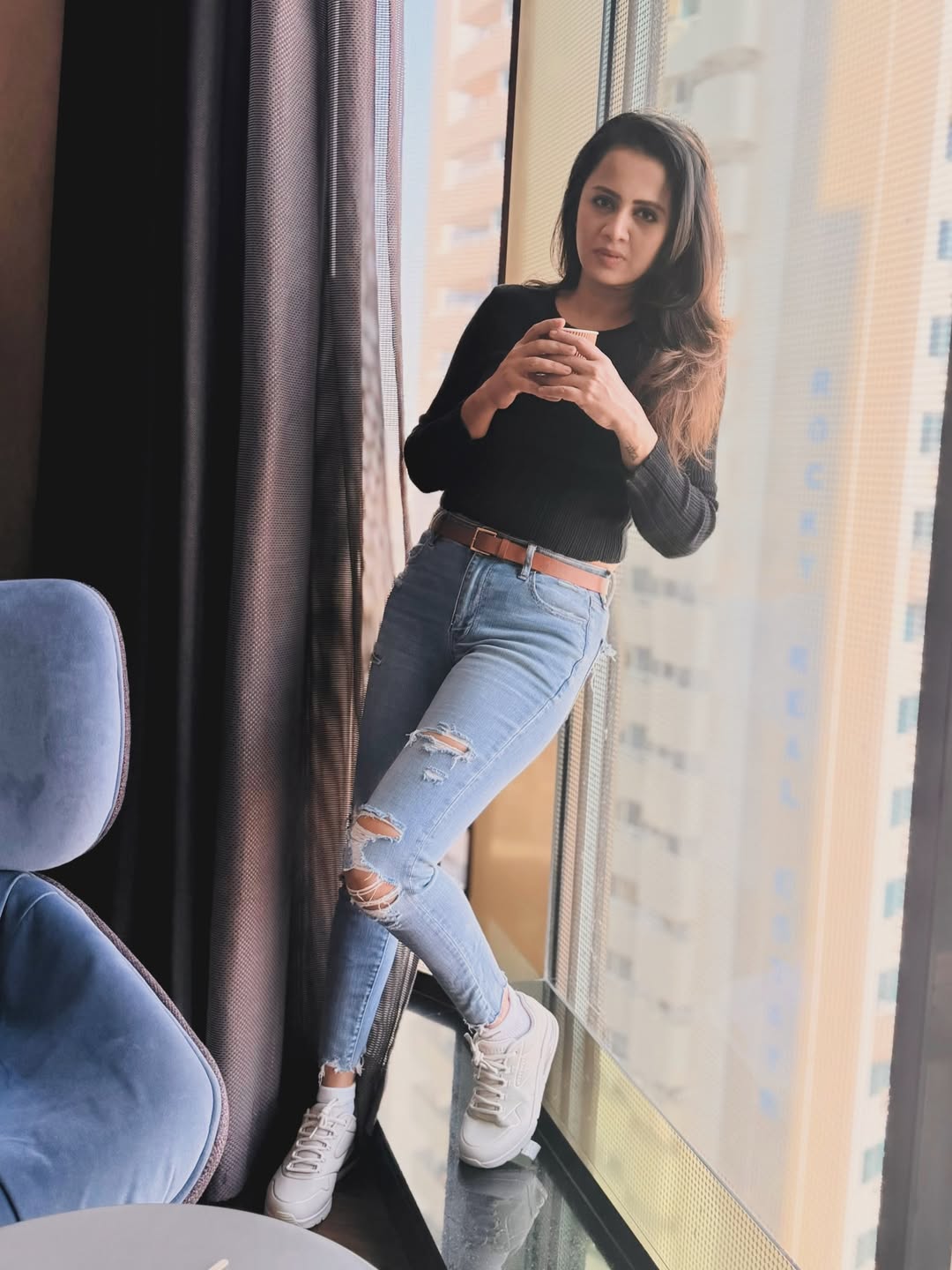 Anjana Rangan effortless casual chic indoor style