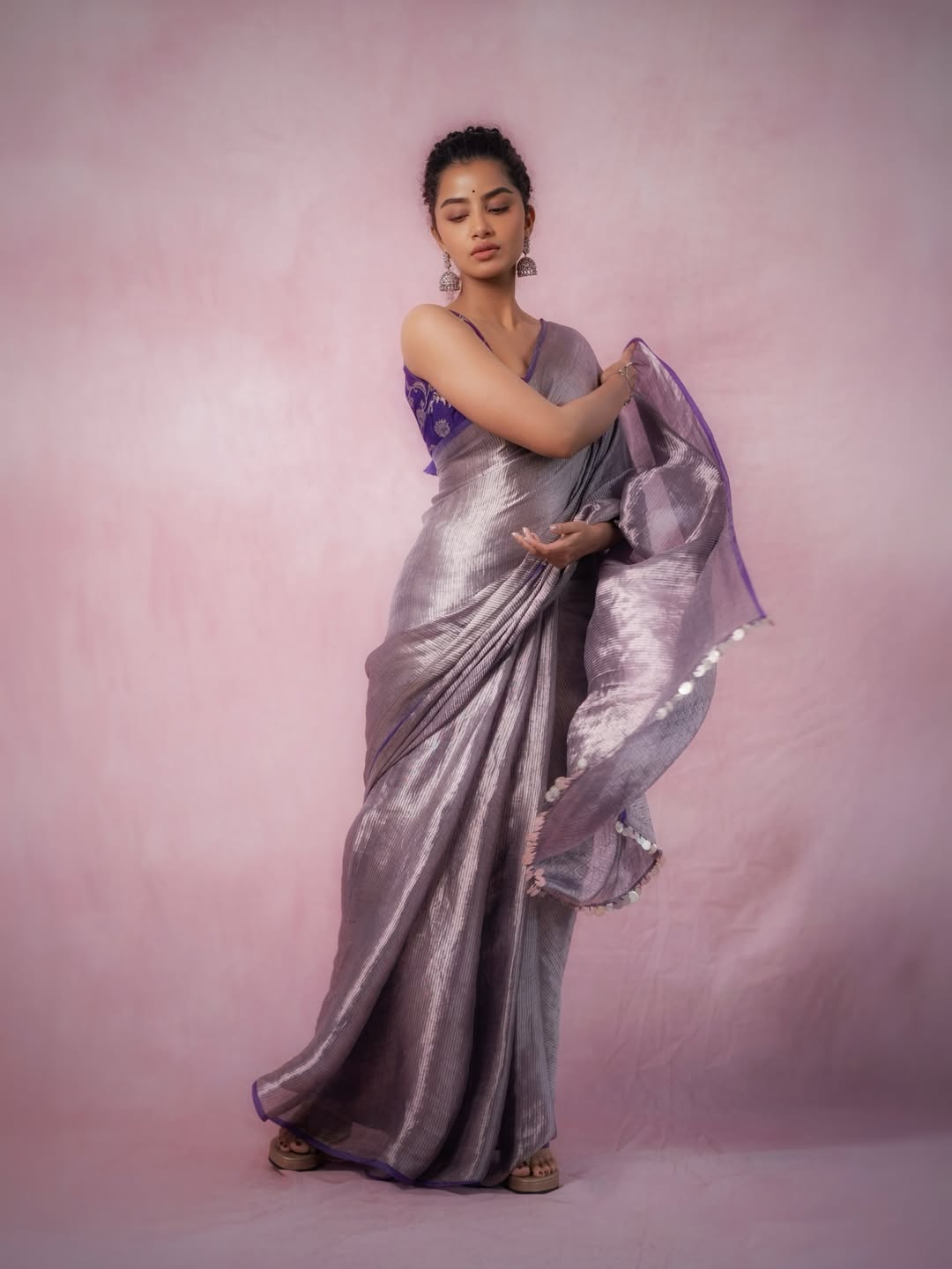 Anupama Parameswaran channeling timeless saree style with sass