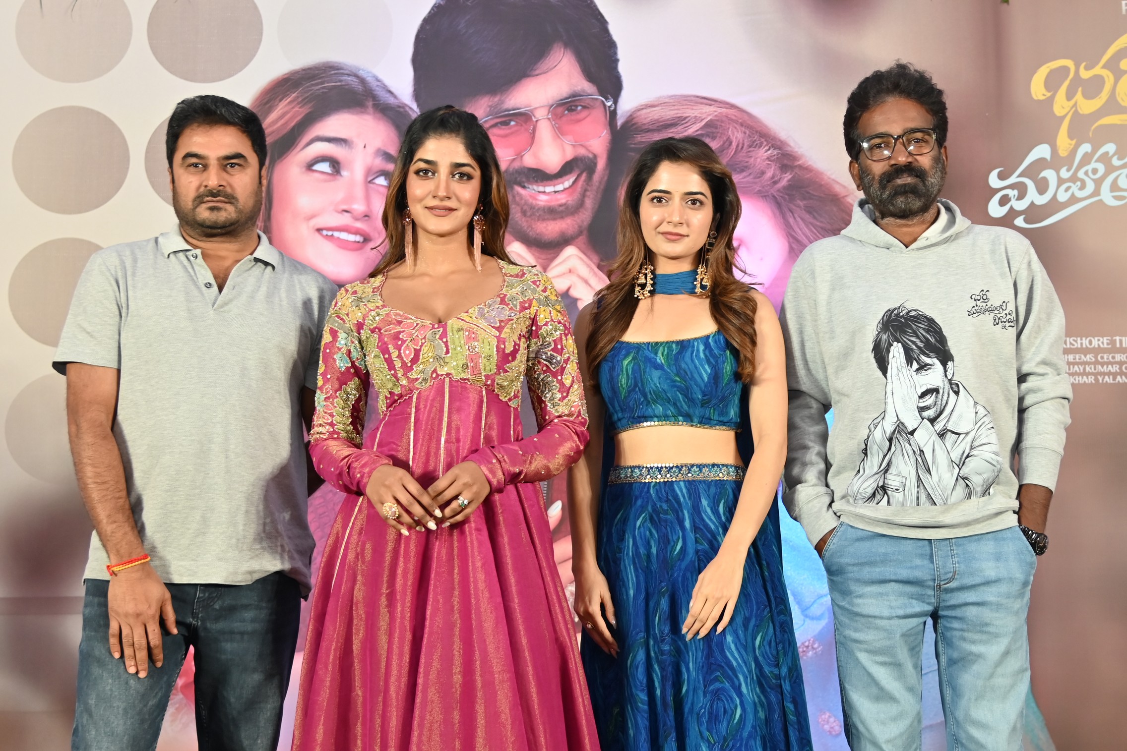 Sudhakar Cherukuri with Dimple Hayathi Ashika Ranganath