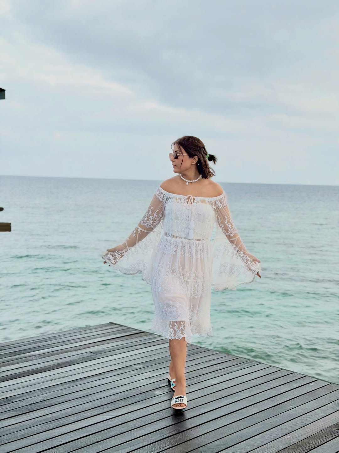 Hina Khan Maldives tour photos