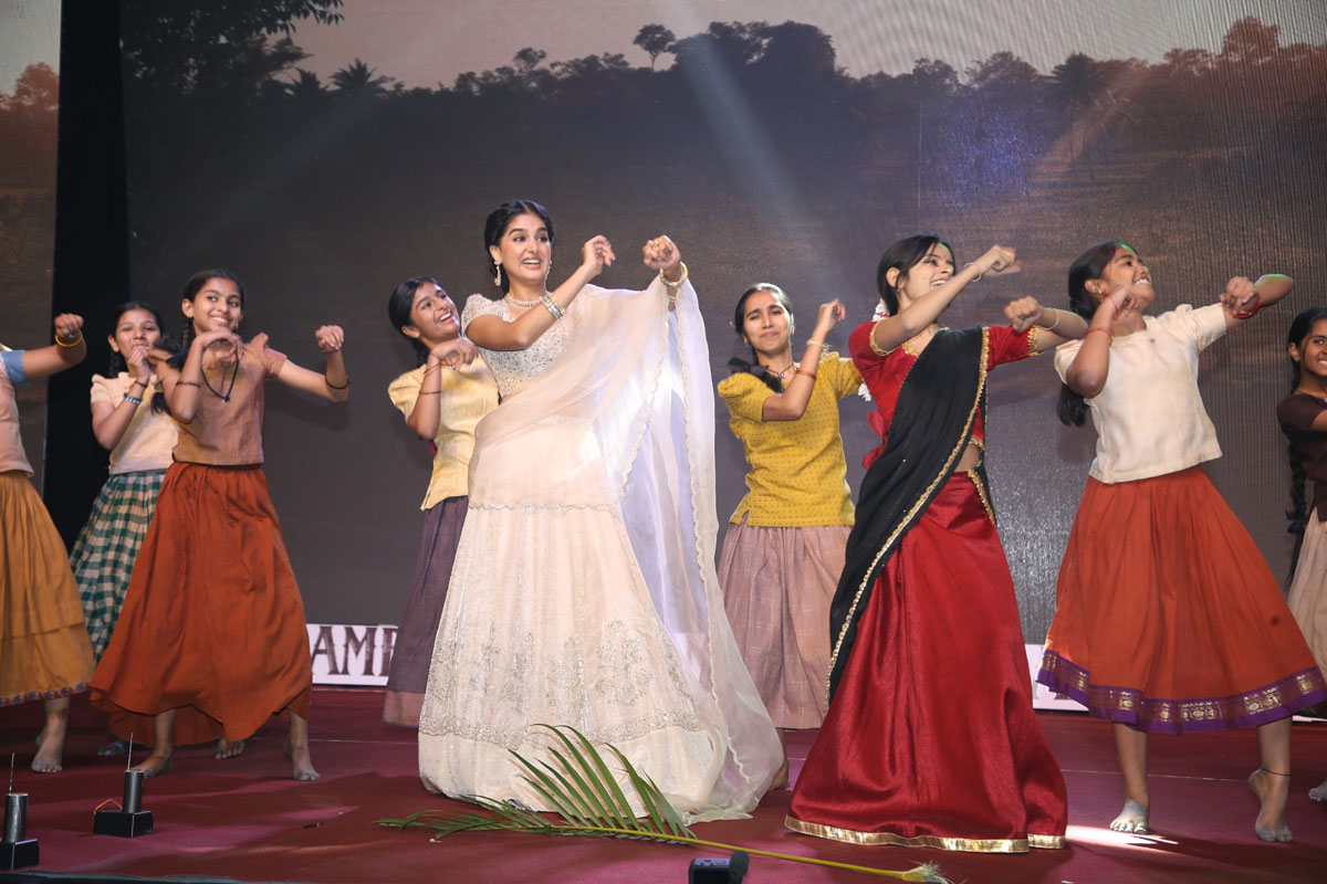 Anaswara Rajan dancing on stage