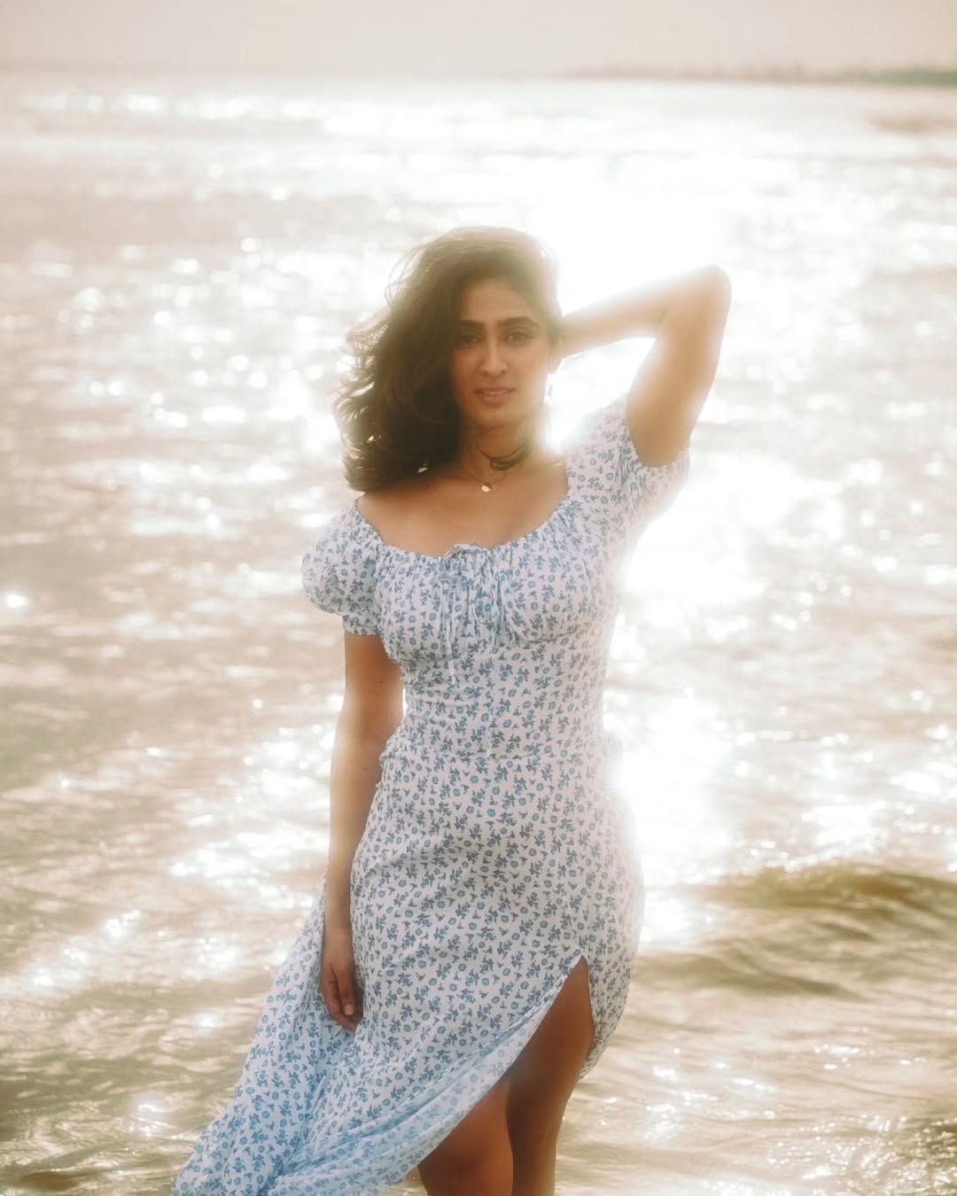 Deepti Sati stunning in leopard print at sunset