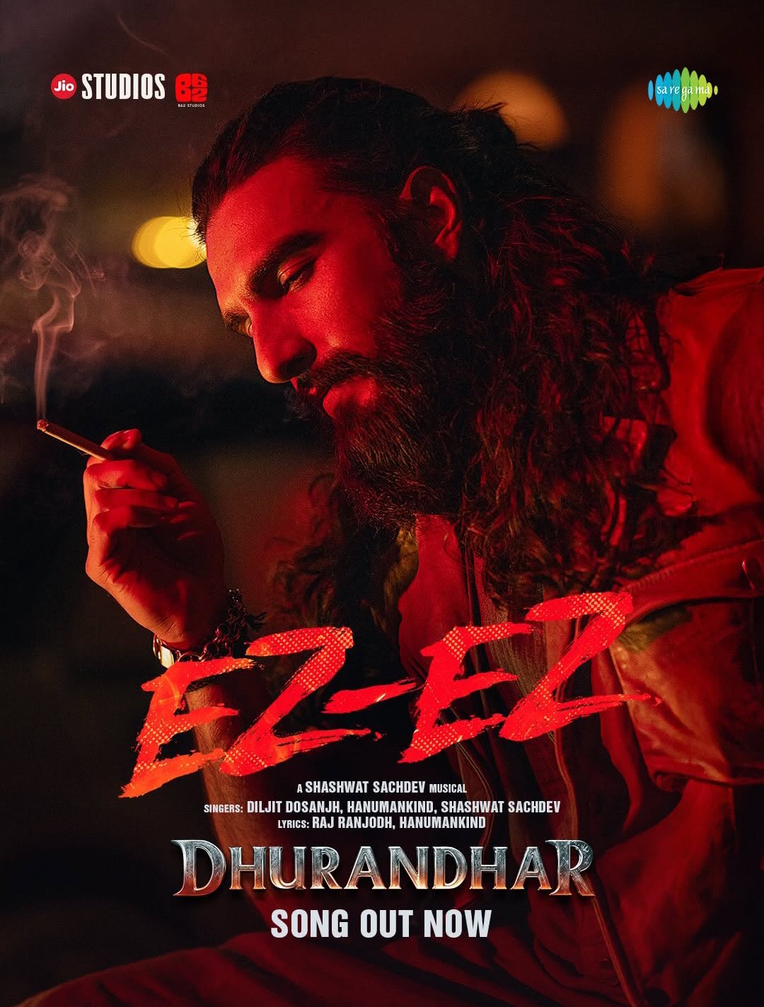 Dhurandhar Ez-Ez music video release graphic