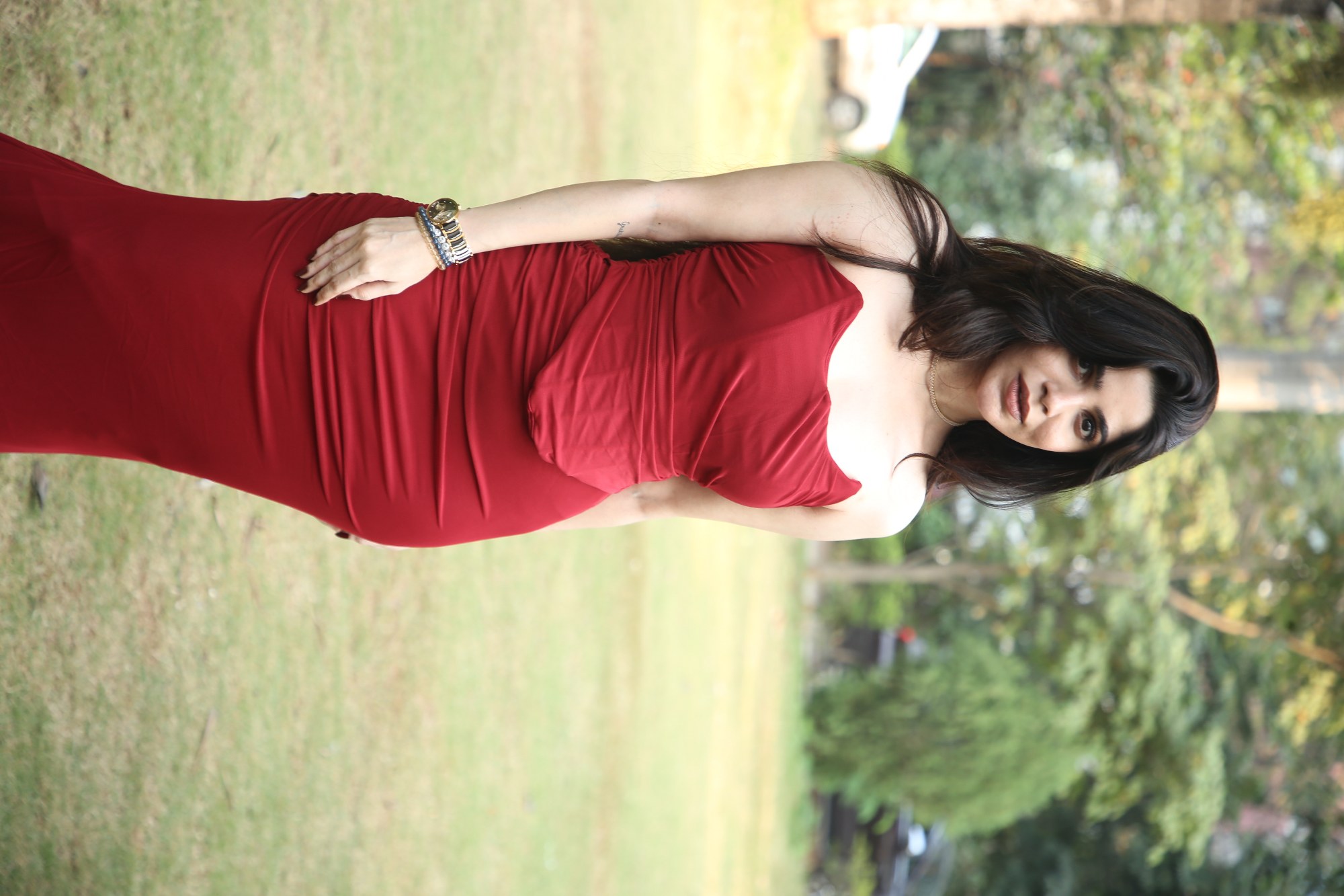 Divyabharathi dazzling in elegant red ensemble