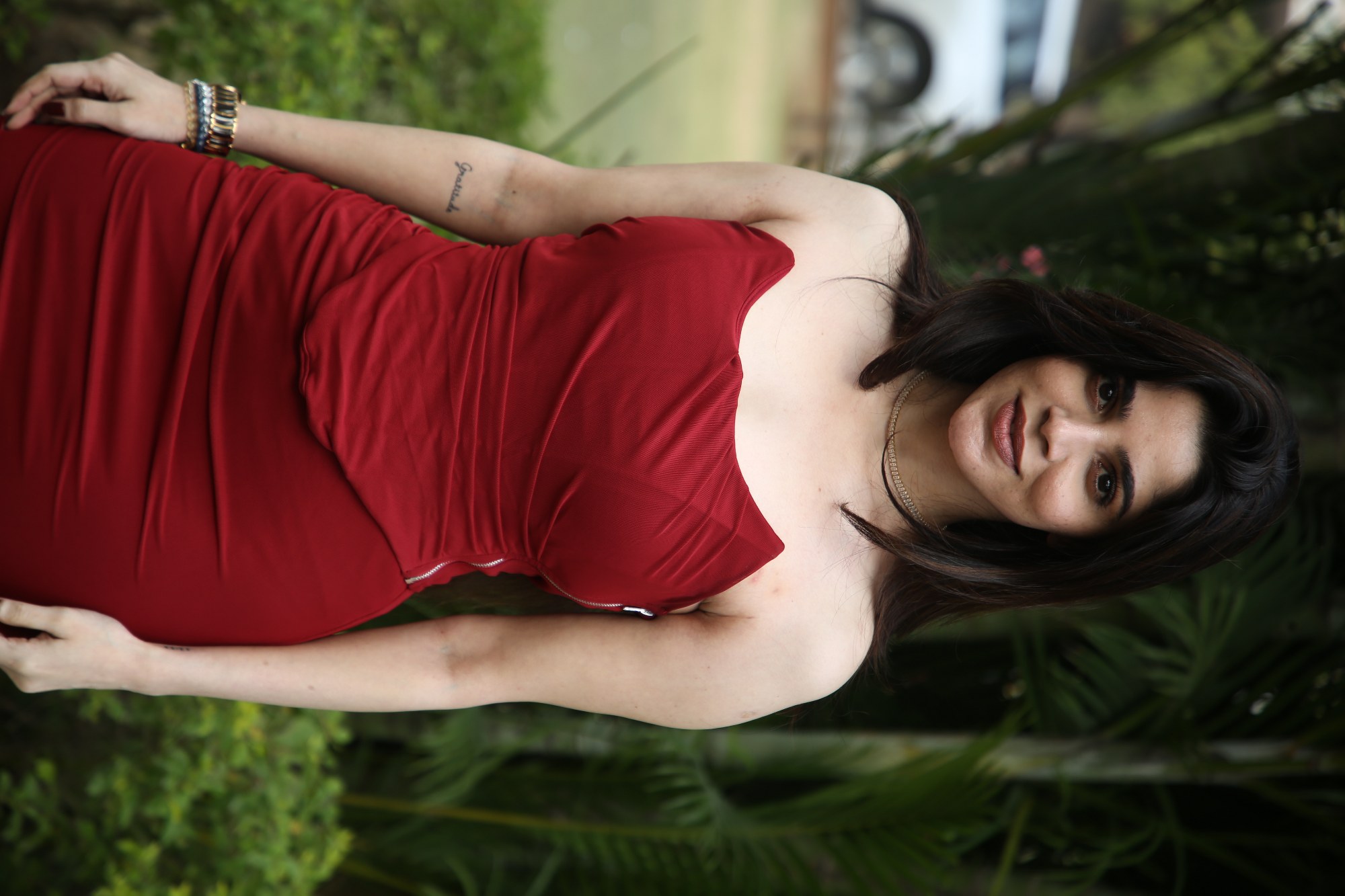 Divyabharathi stealing hearts in striking crimson charm