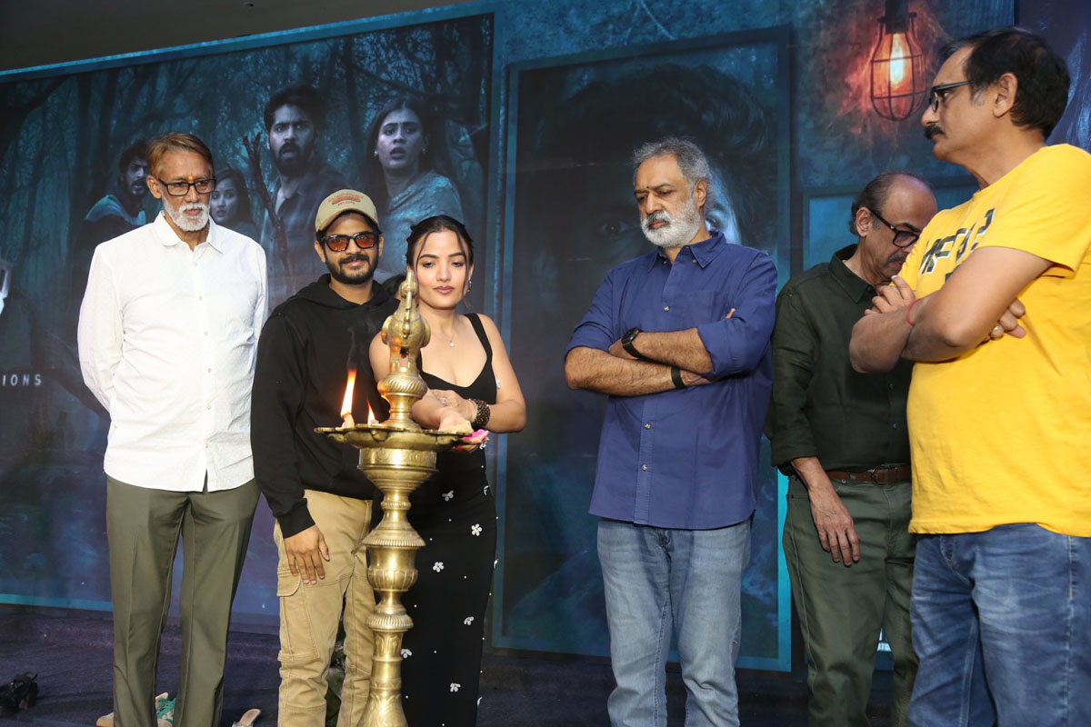 Actress Siri lighting ceremonial diya at event