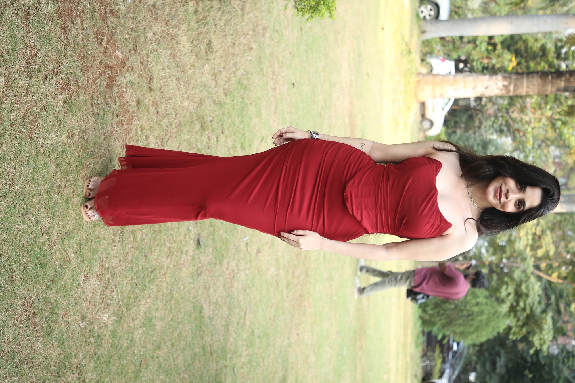 Divya Bharathi posing elegantly at event