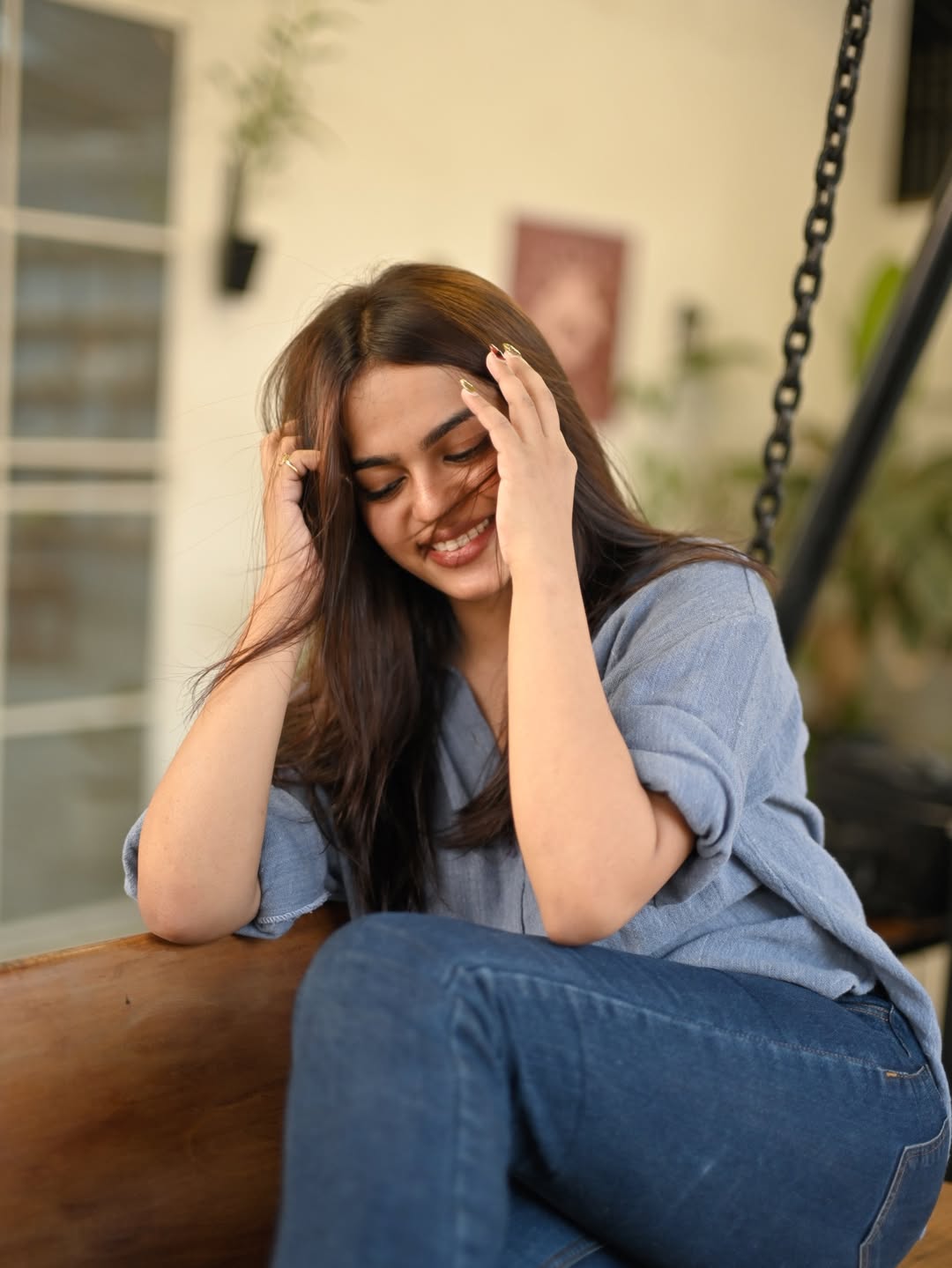 Gopika Ramesh cheerful smile effortless casual style