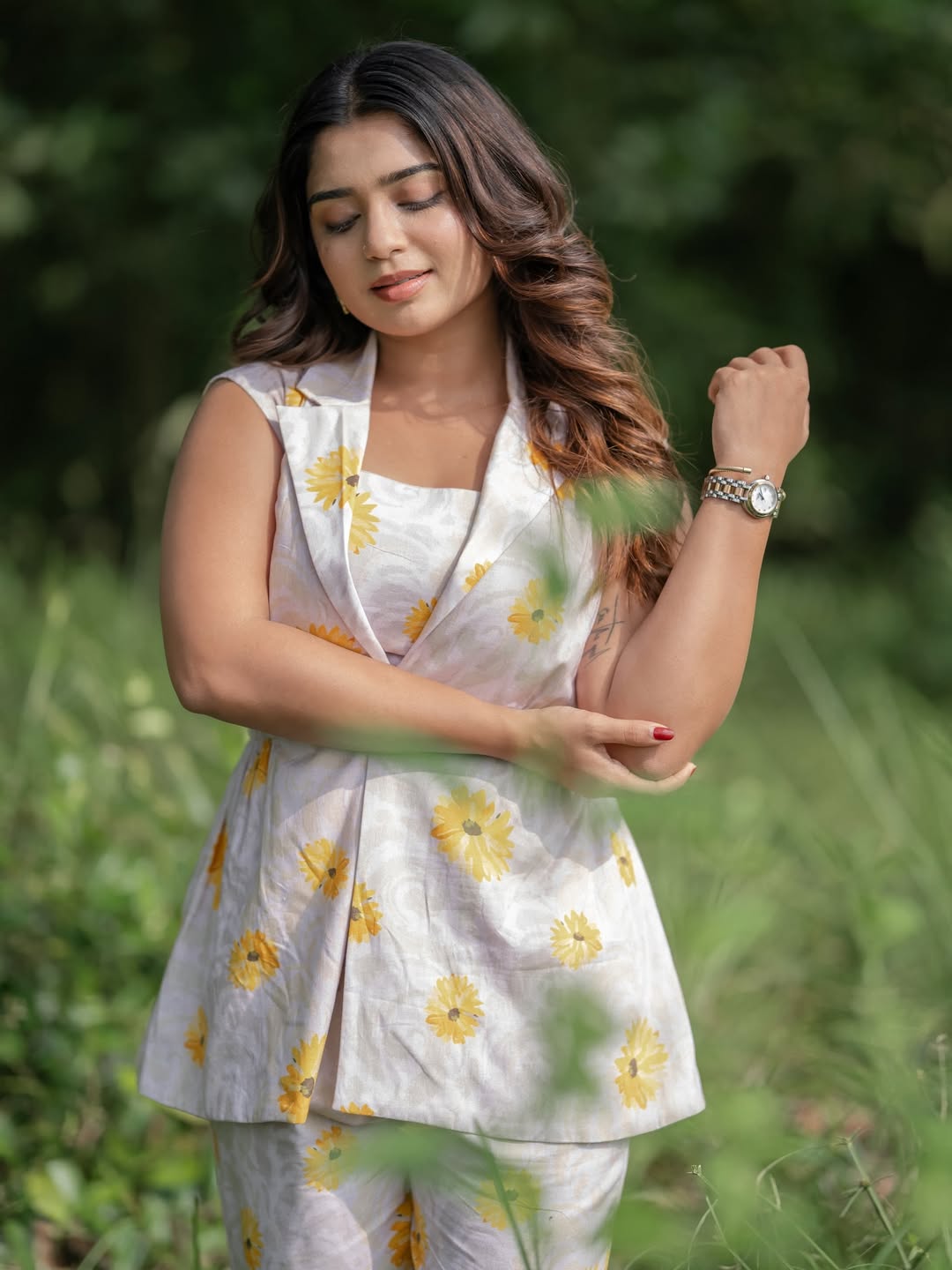 Gouri G Kishan glowing in floral casual elegance
