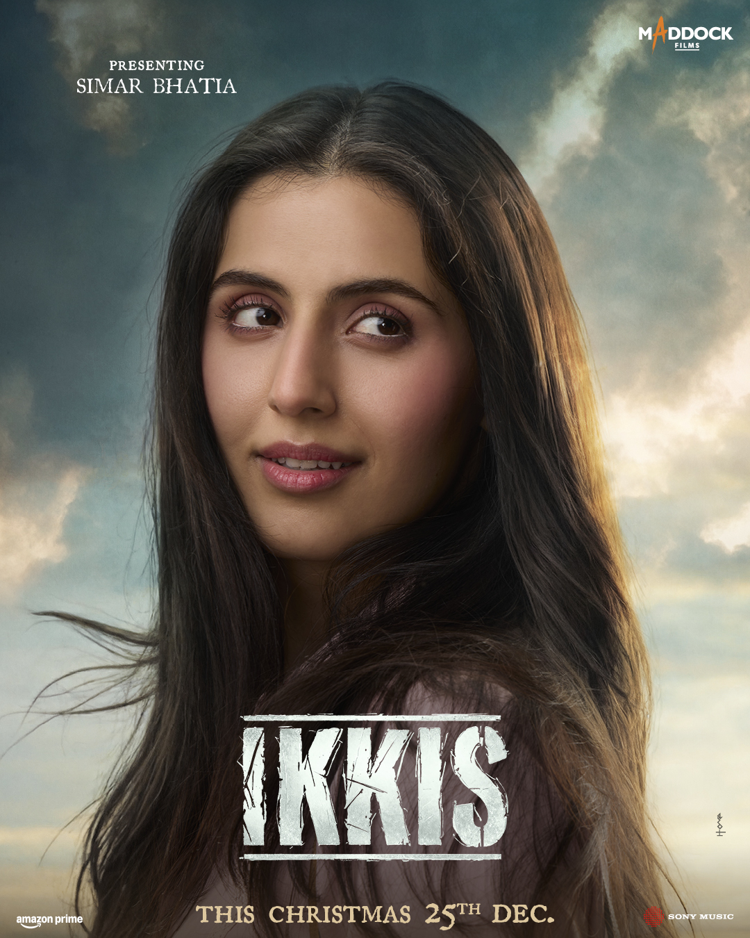 Simar Bhatia featured in Ikkis movie poster