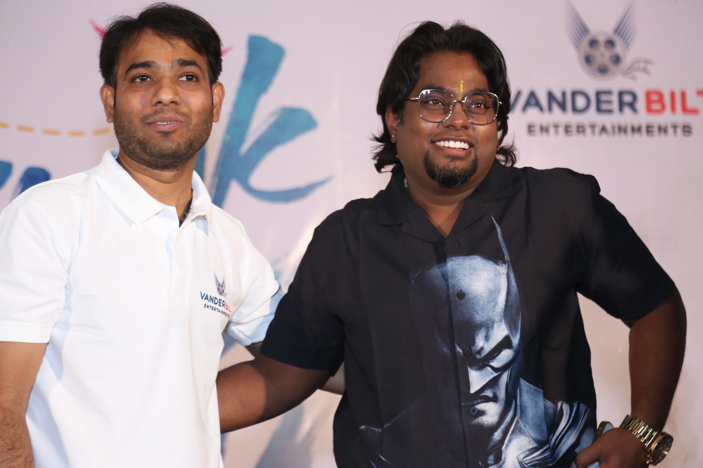 colorful pre-release event scene