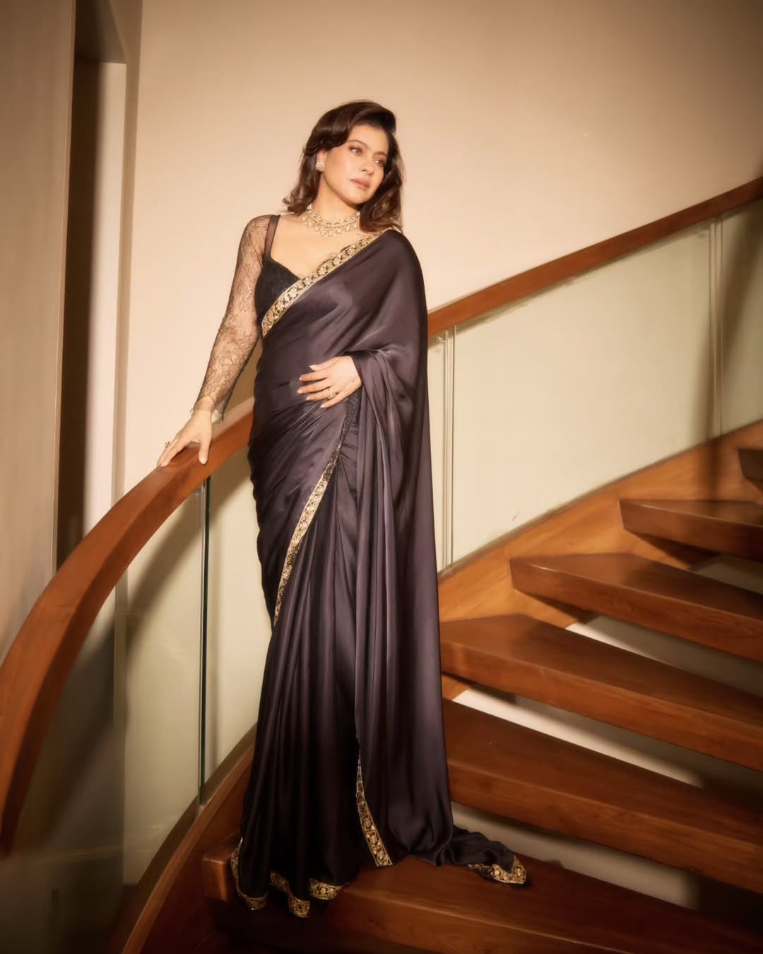 Kajol radiating chic elegance with dramatic flair