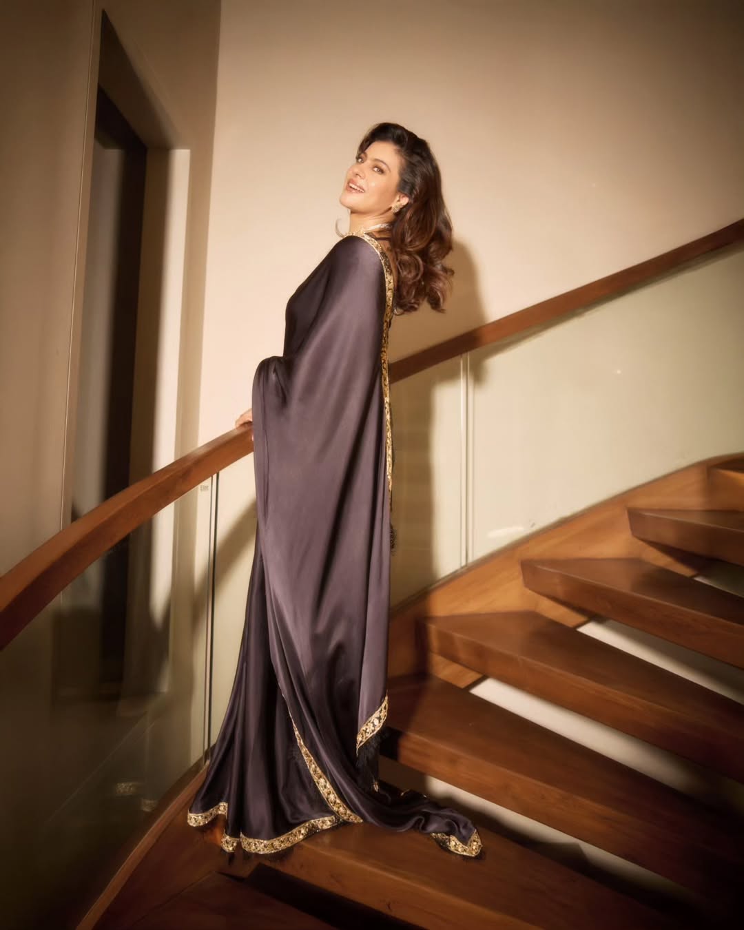Kajol stunning in elegant drape with timeless charm