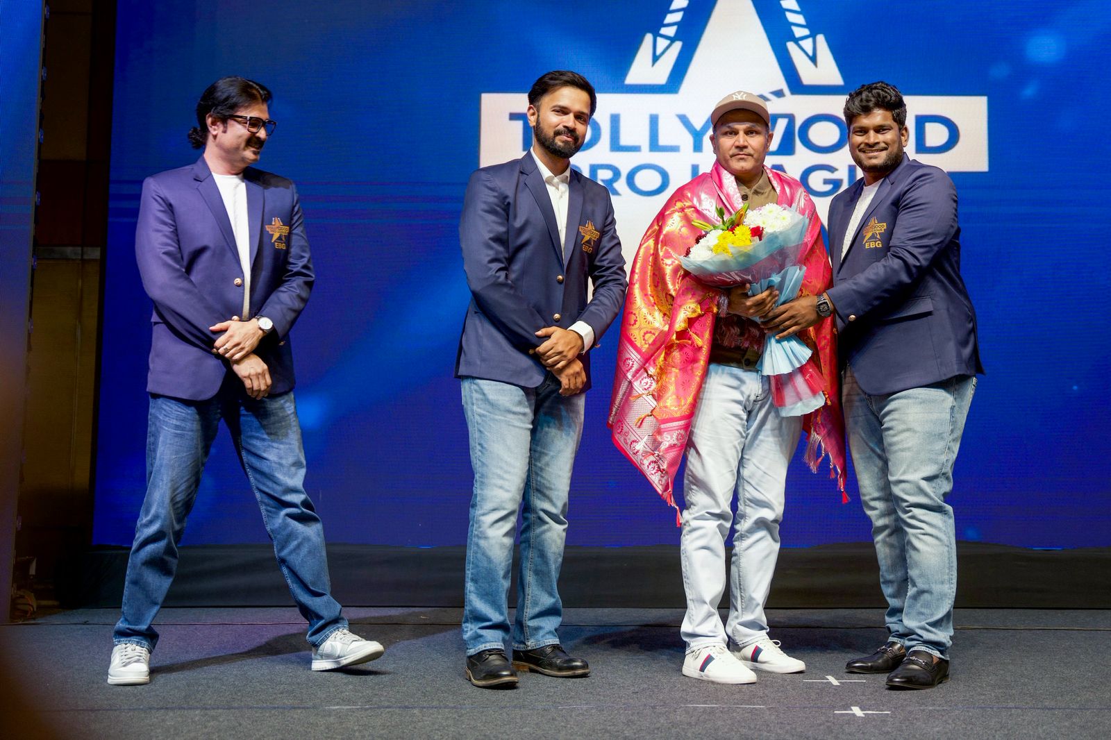 Virender Sehwag at Tollywood Pro League launch