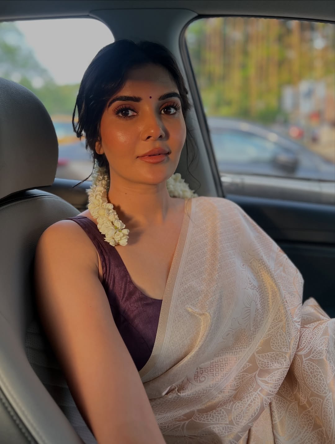 Madhuri Jain in elegant saree with timeless charm